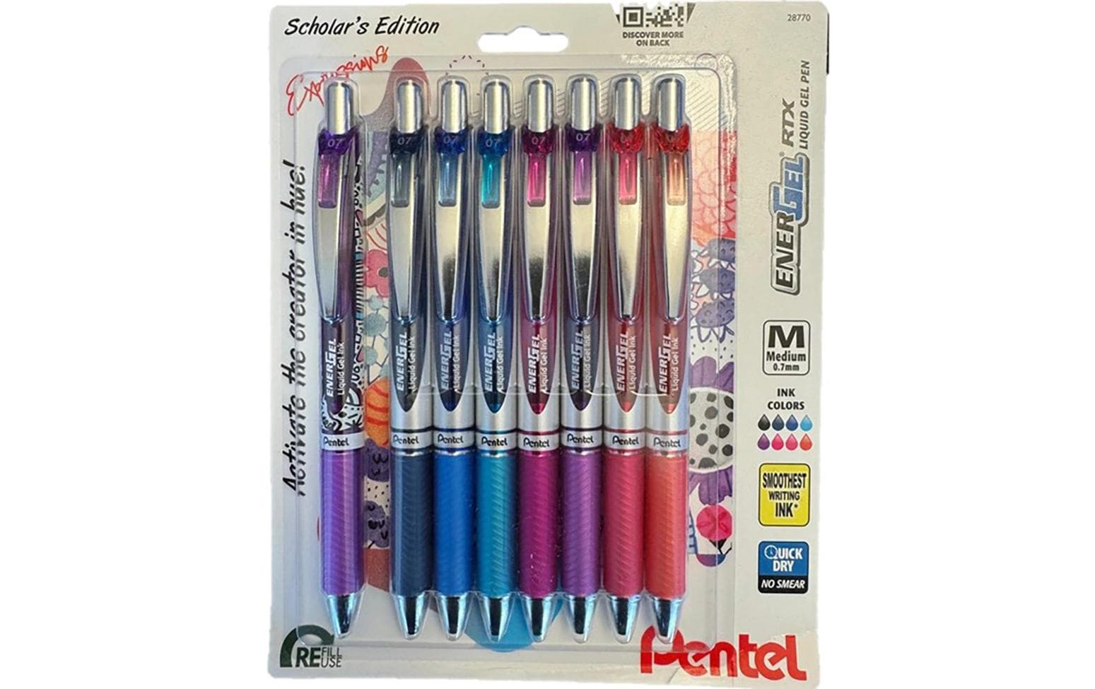 pentel Gelschreiber Creator 0.7 mm, Mehrfarbig, 8 Stück