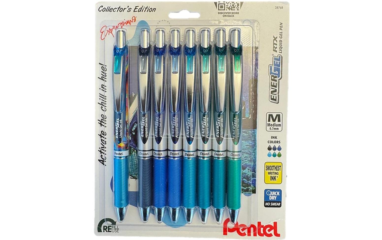 pentel Gelschreiber Chill 0.7 mm, Mehrfarbig, 8 Stück