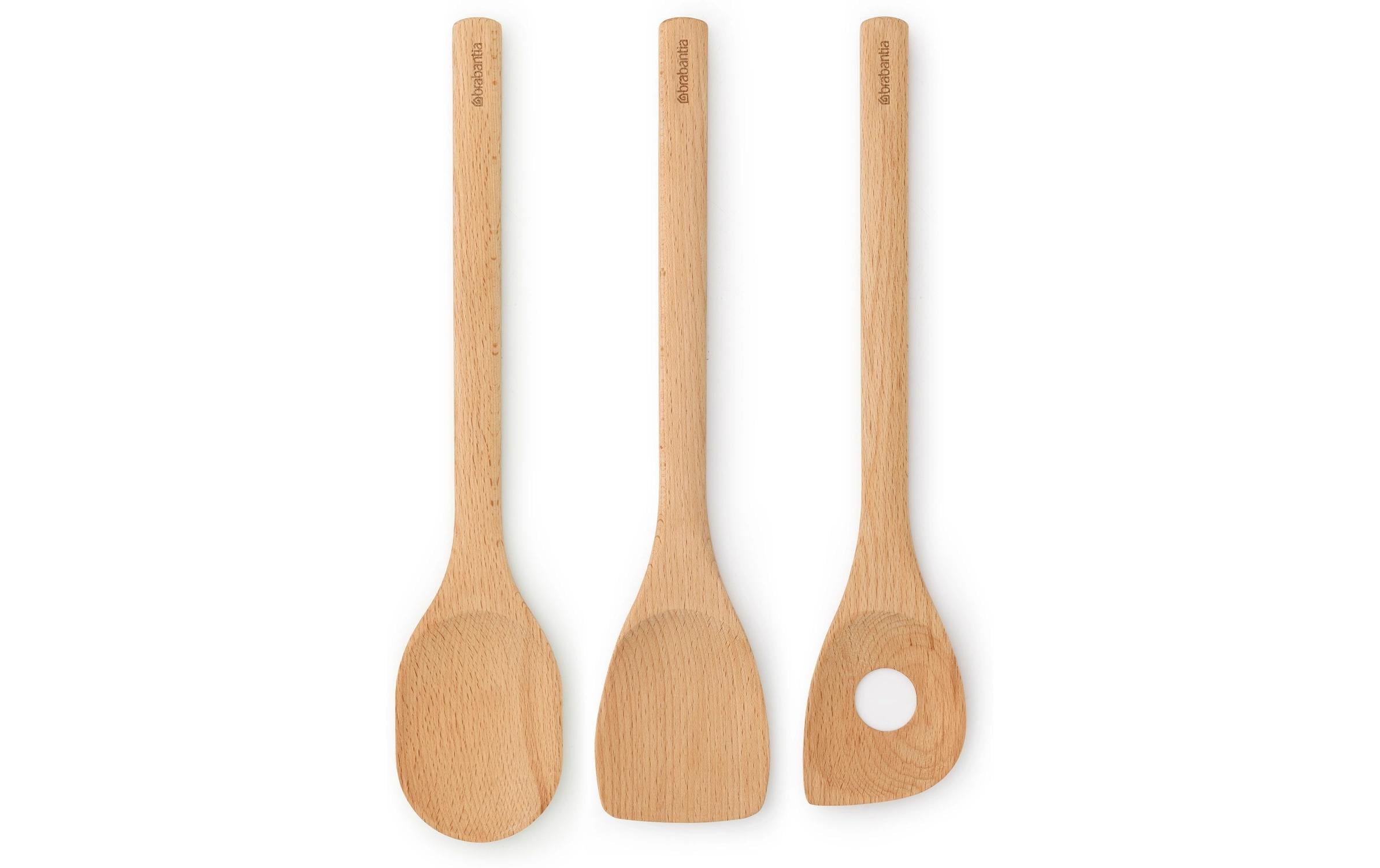 Brabantia Kochlöffel Profile 3 Stück, Braun