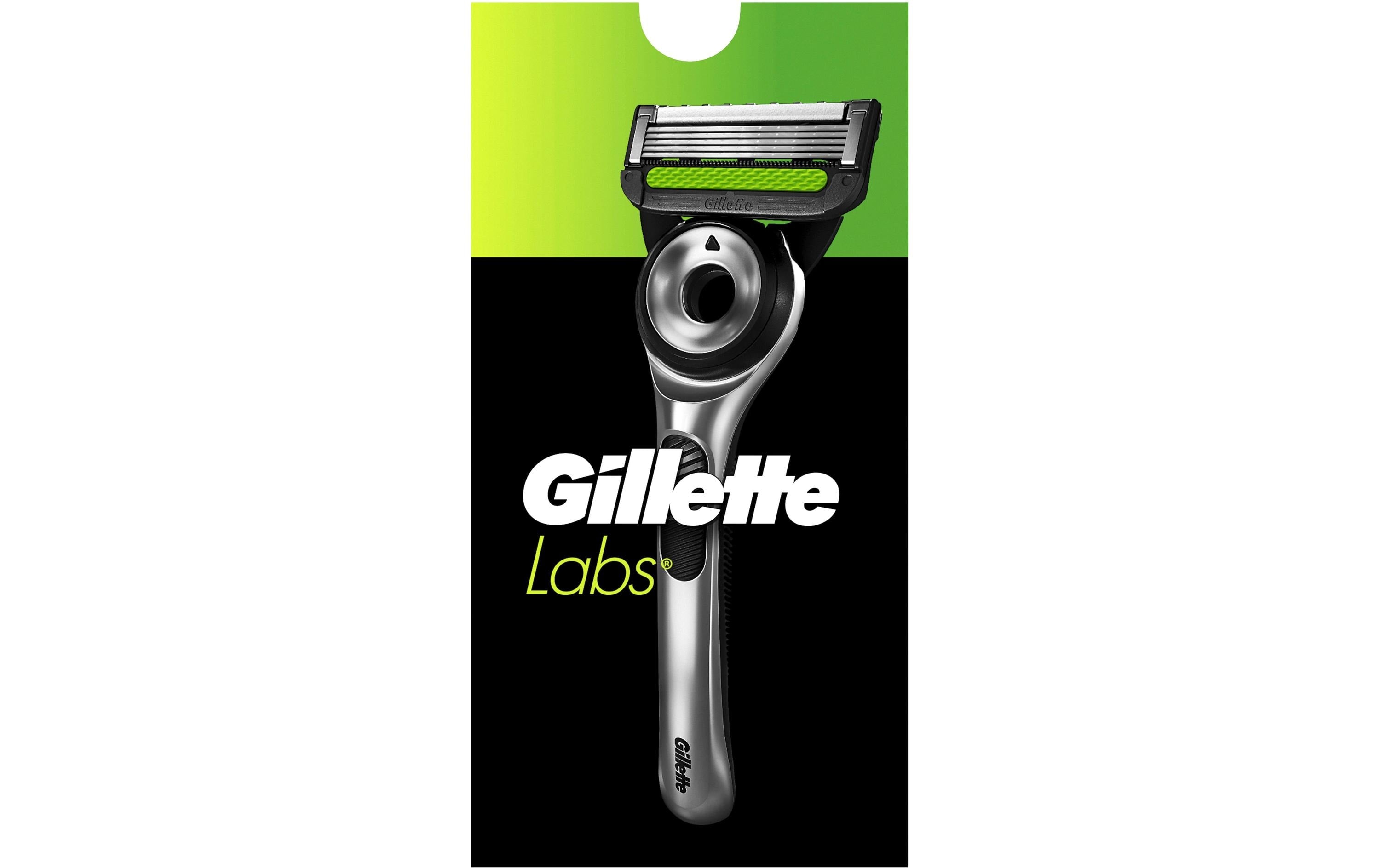 Gillette Herrenrasierer GilletteLabs 5er + Handstück + Wandhalterung