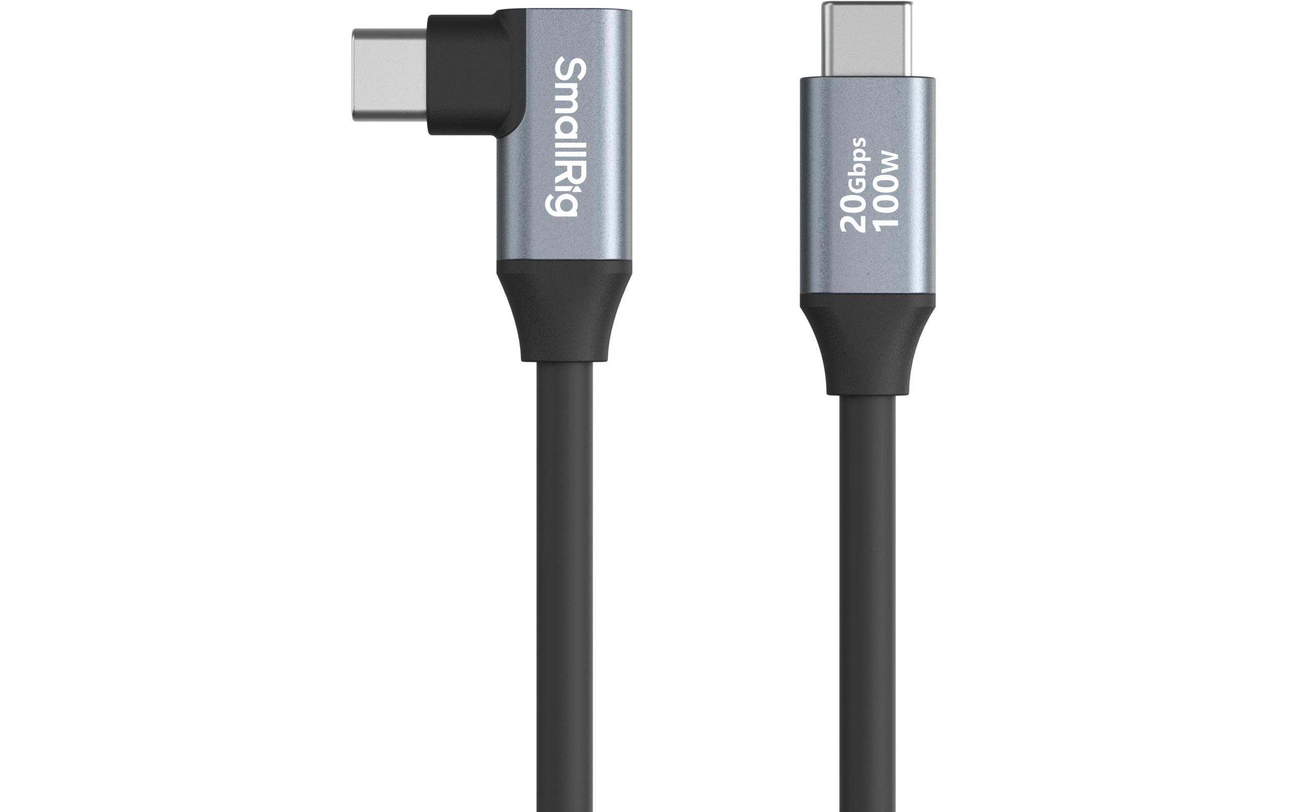 Smallrig Kabel USB-C Data Cable 60 cm Gerade auf gewinkelt