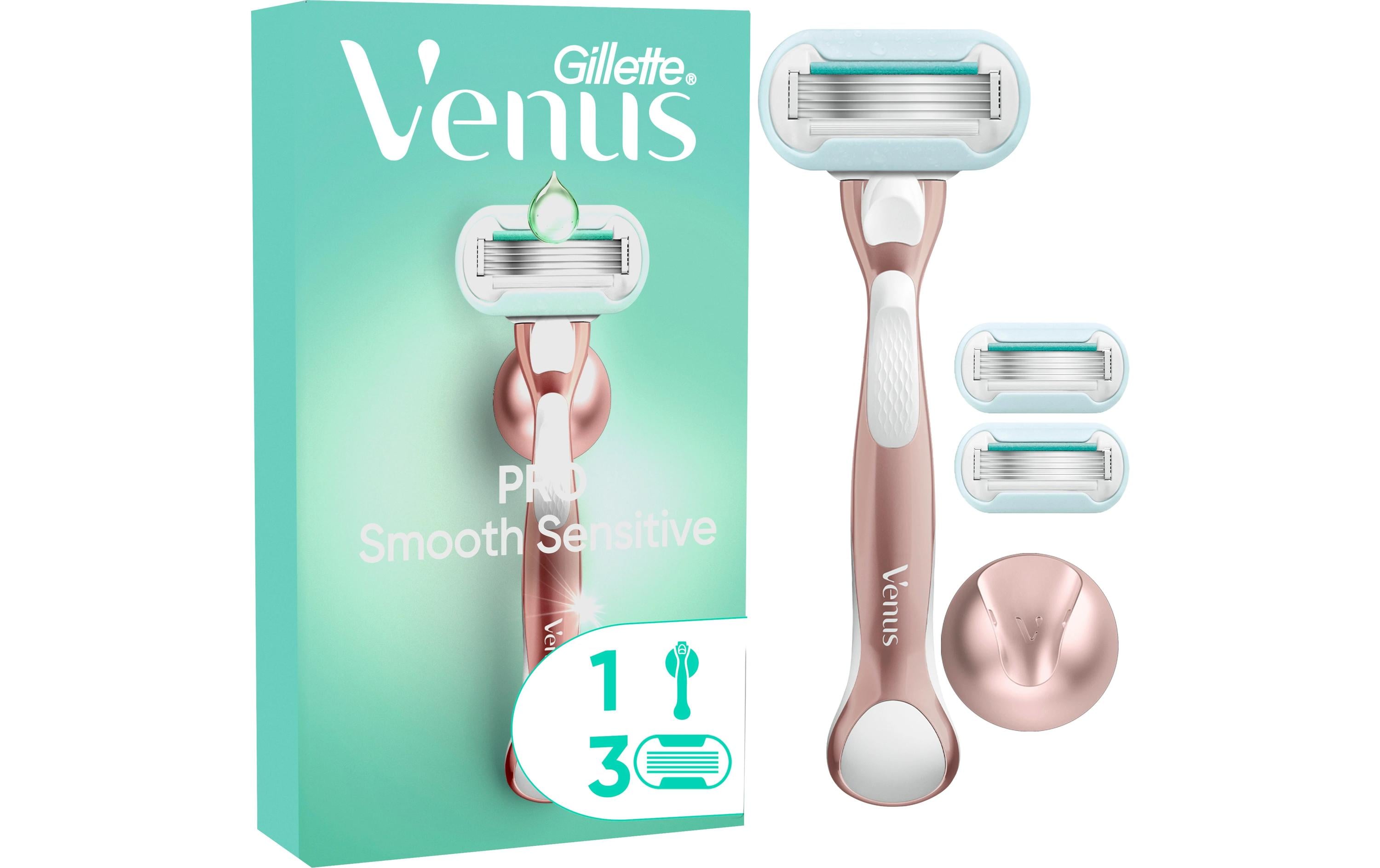 Gillette Venus Damenrasierer Pro Smooth Sensitive 3er + Handstück