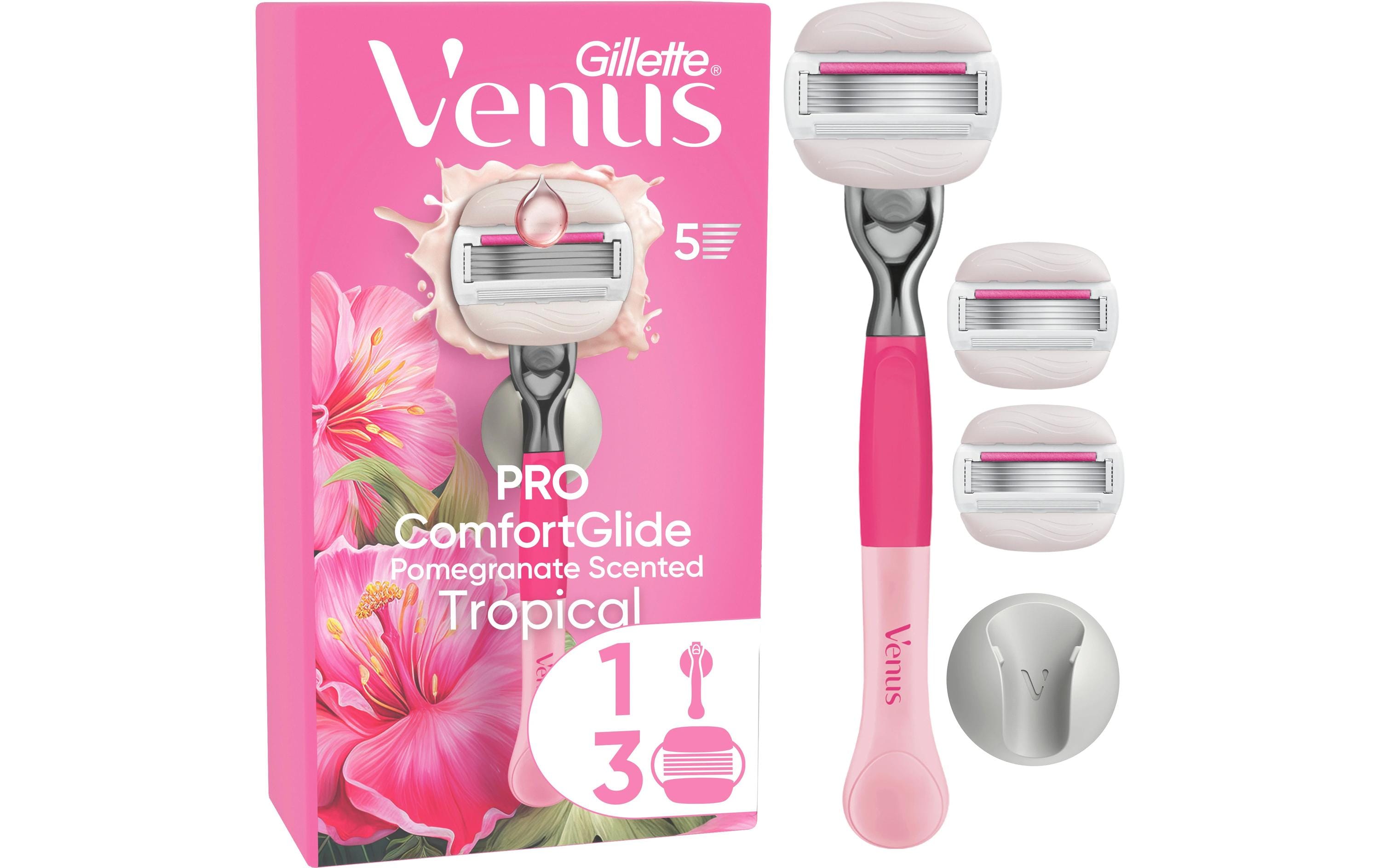 Gillette Venus Damenrasierer Pro ComfortGlide Tropical 3er + Handstück