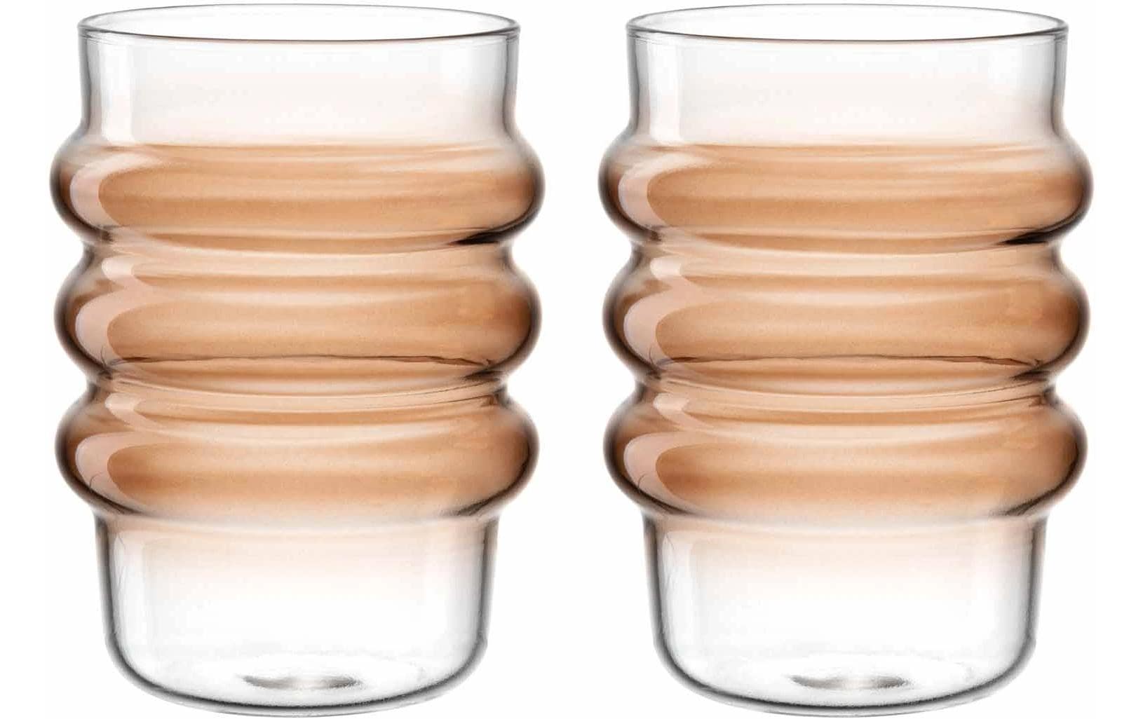 Leonardo Trinkglas Sole 440 ml, 2 Stück, Apricot