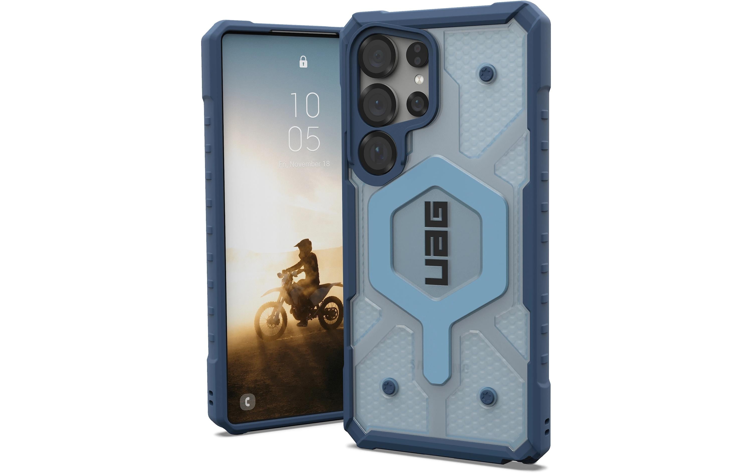 UAG Back Cover Pathfinder Clear Galaxy S25 Ultra Lanyard Blues