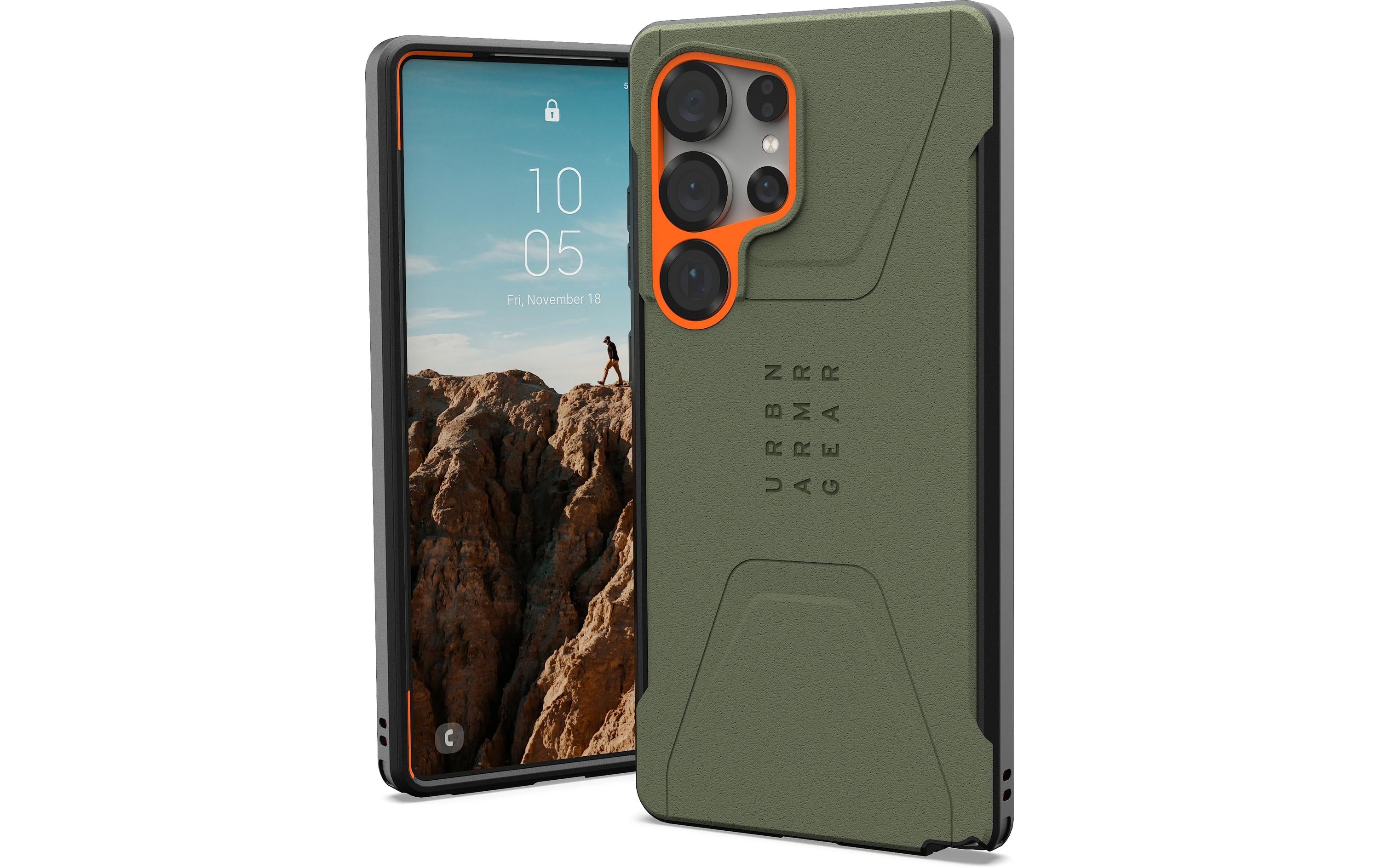 UAG Back Cover Civilian Galaxy S25 Ultra Olive drab/orange