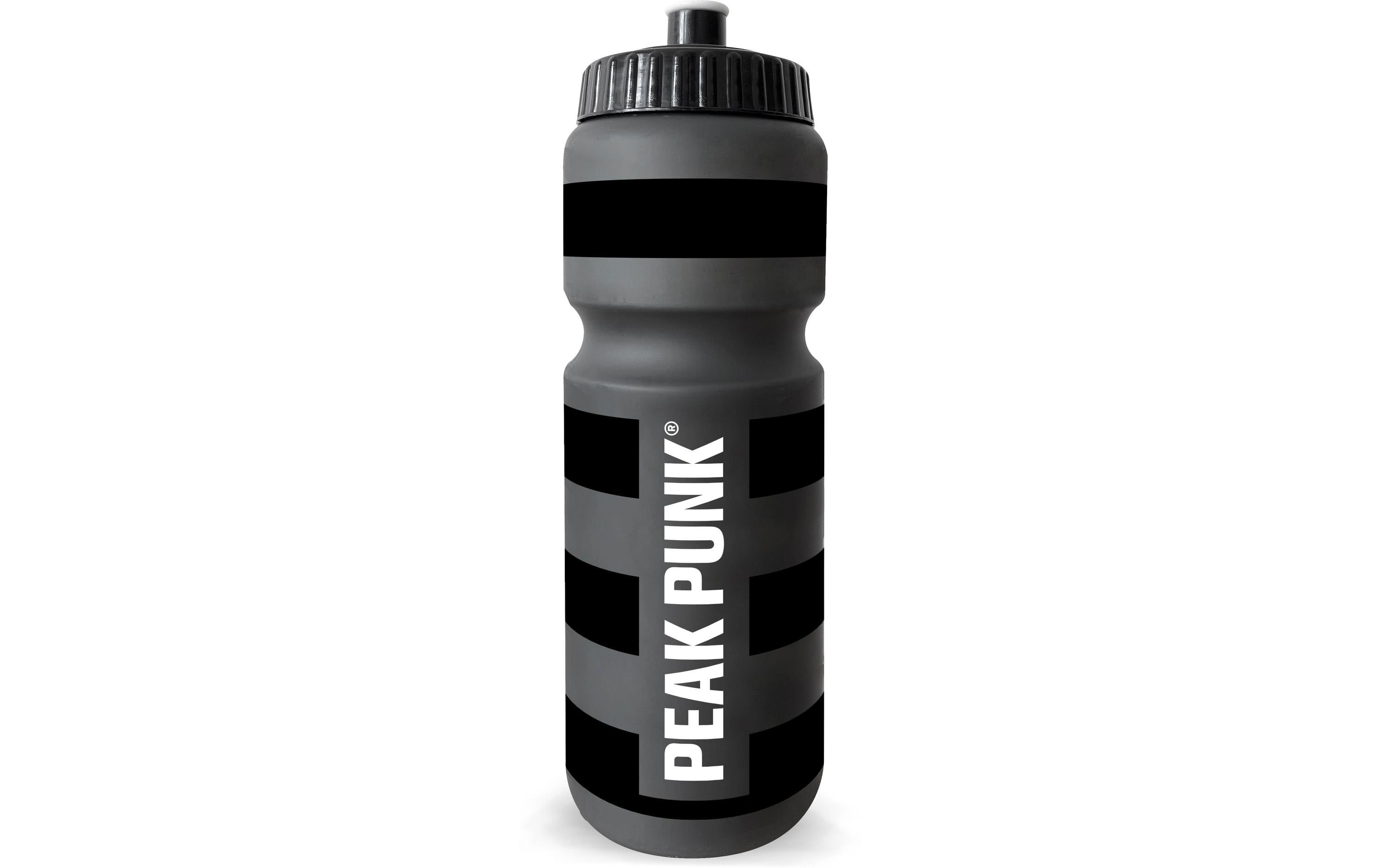 PEAK PUNK Trinkflasche Biobased Sport Bottle 750 ml, Clearblack