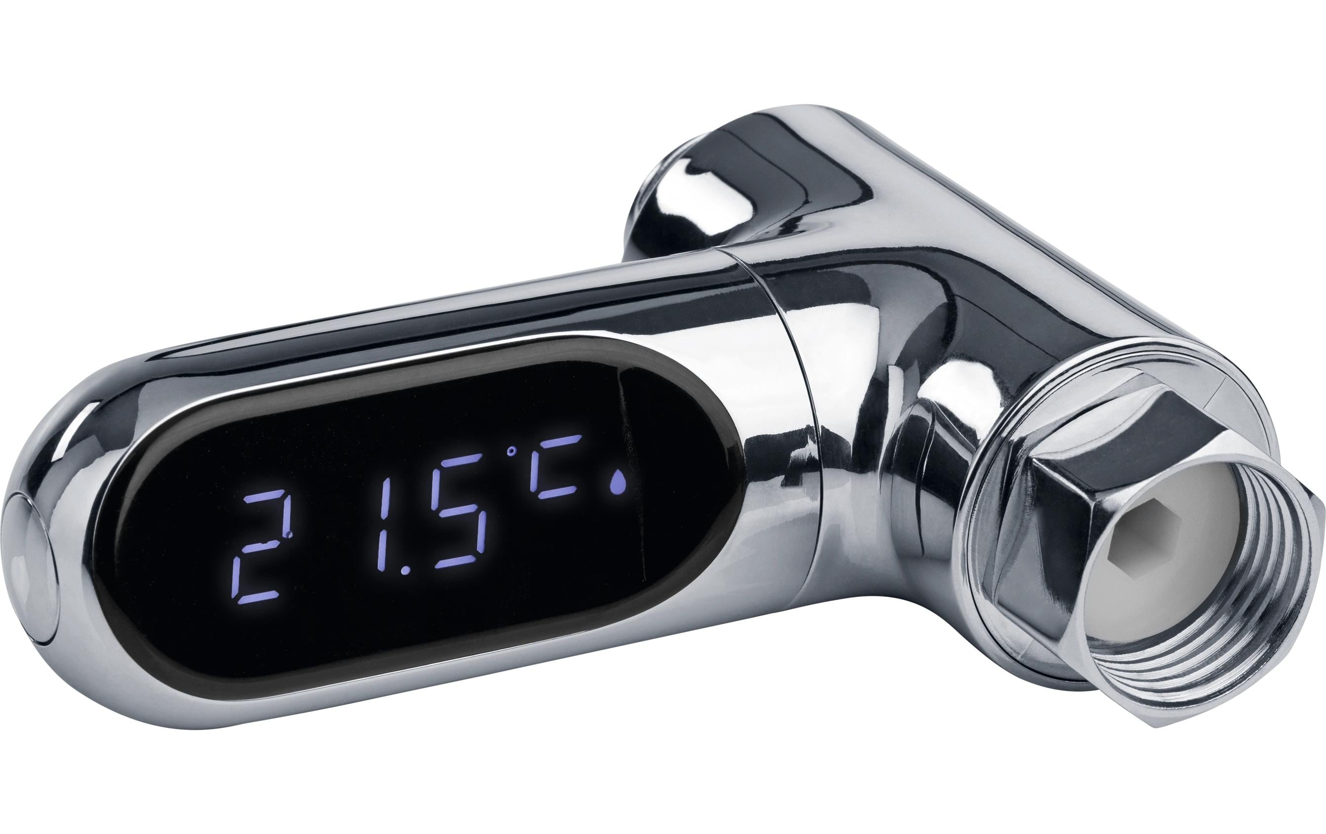 MAXXmee Thermometer Wasserarmaturen LED Durchlaufthermometer, 5-85C