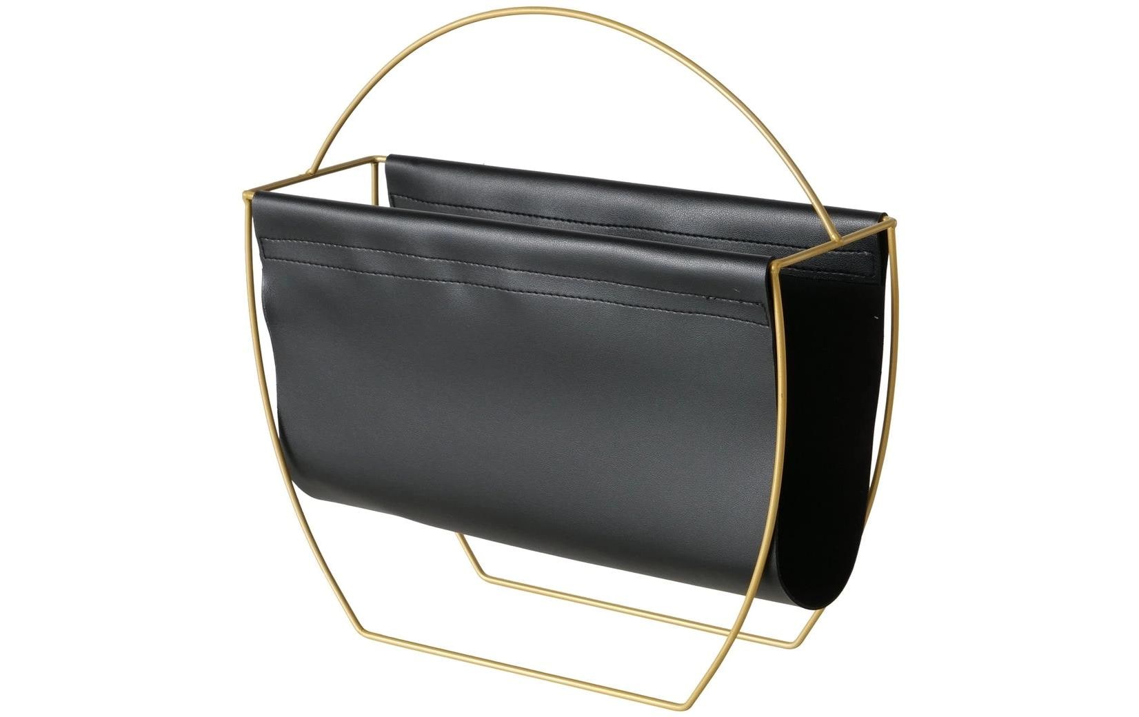 Boltze Zeitungsständer Rulana Gold/Schwarz