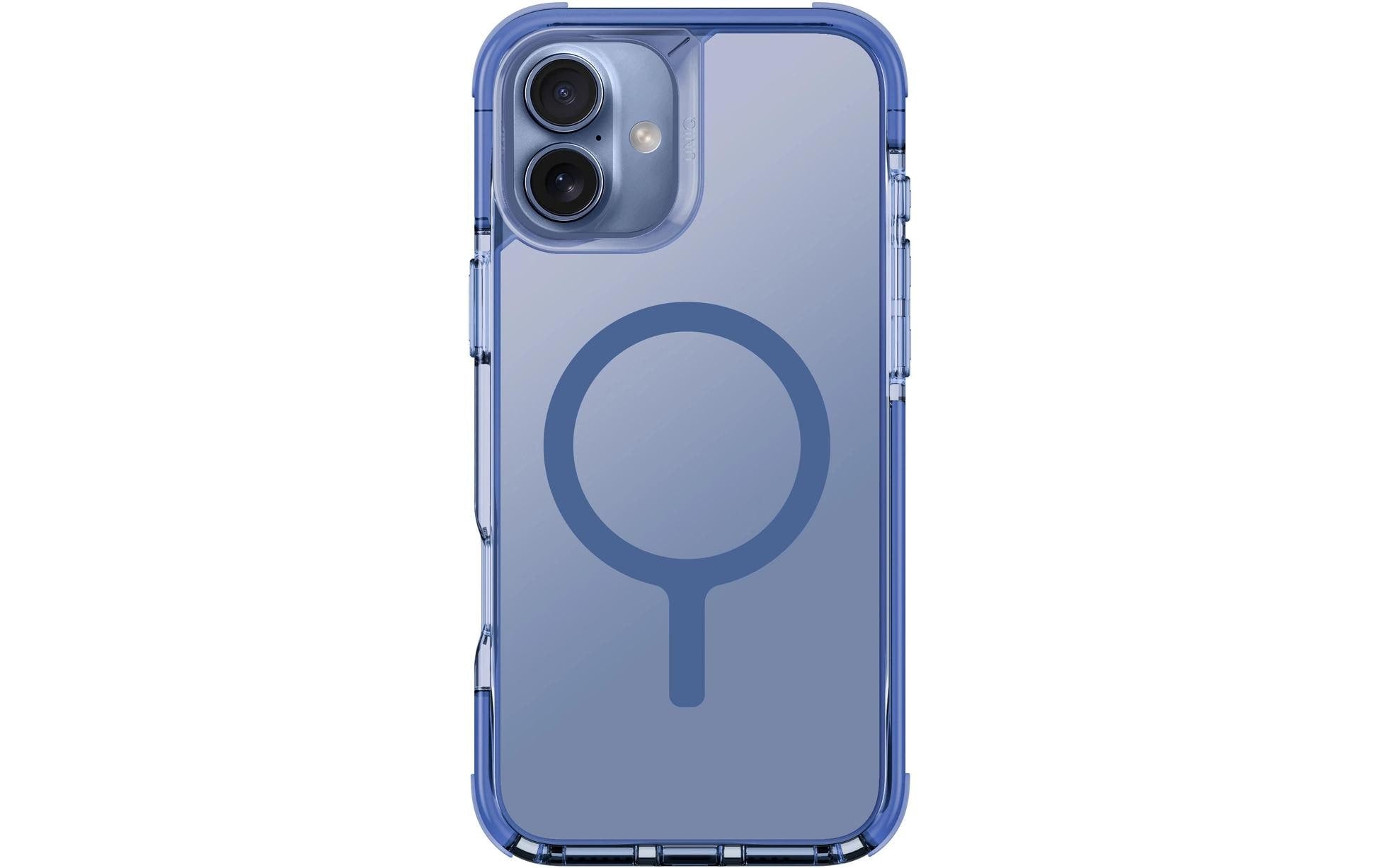 Uniq Back Cover Combat Hybrid iPhone 16 Plus Blau