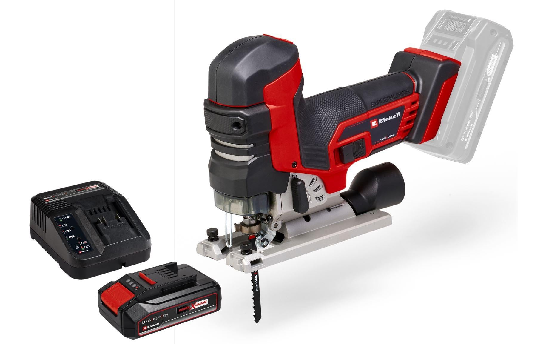 Einhell Professional Akku-Stichsäge TP-JST 18/135 Li BL 1 x 2.5 Ah, Kit