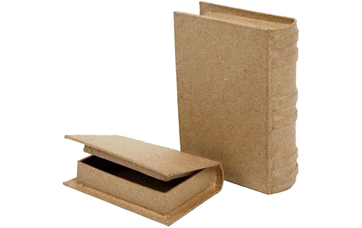 Creativ Company Papp-Schachtel Buch 2 Stück