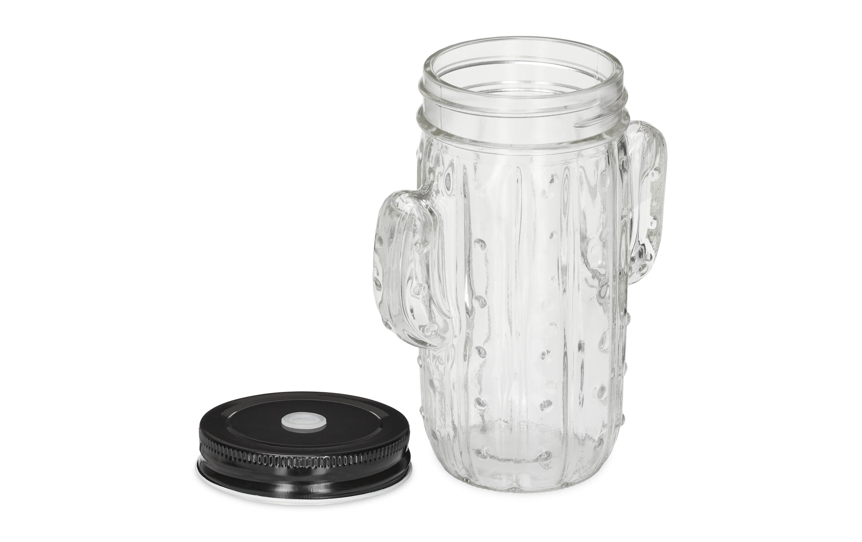 relaxdays Trinkkrug Kaktus 500 ml, 8 Stück