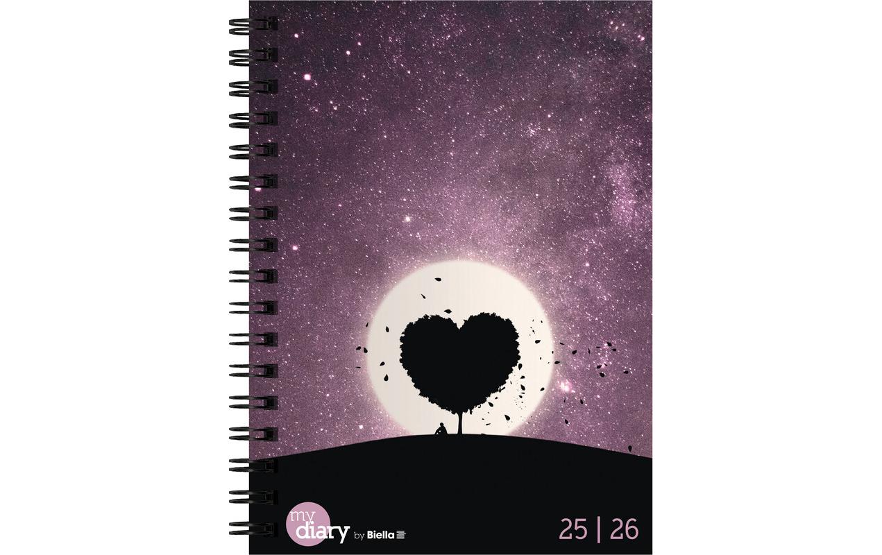 Biella Schüleragenda Mydiary Love 25/26 FSC, 3½T/1S, 12 x 16.5 cm