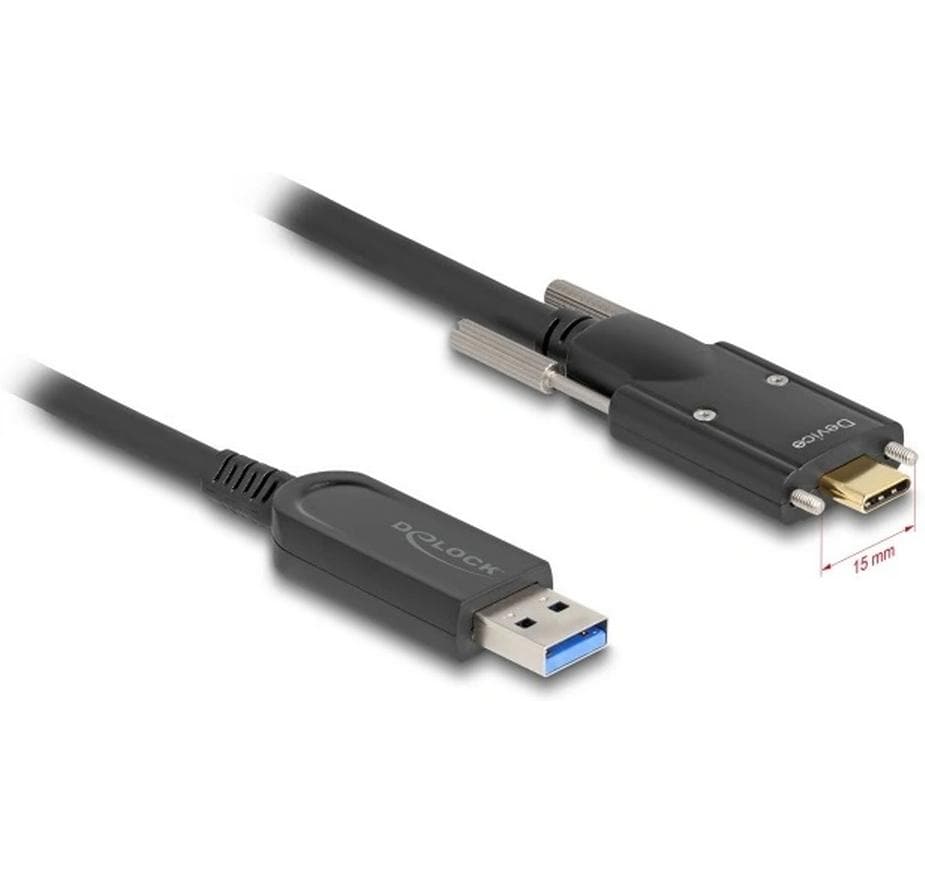 Delock AOC USB Kabel 10 Gbps USB Type-A - USB Type-C, 7.5 m