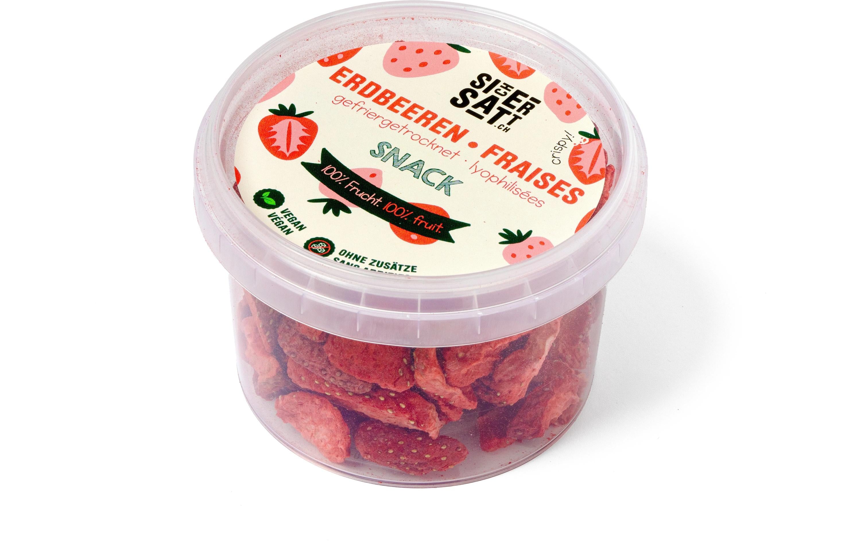 SicherSatt Erdbeeren Snack gefriergetrocknet 30 g