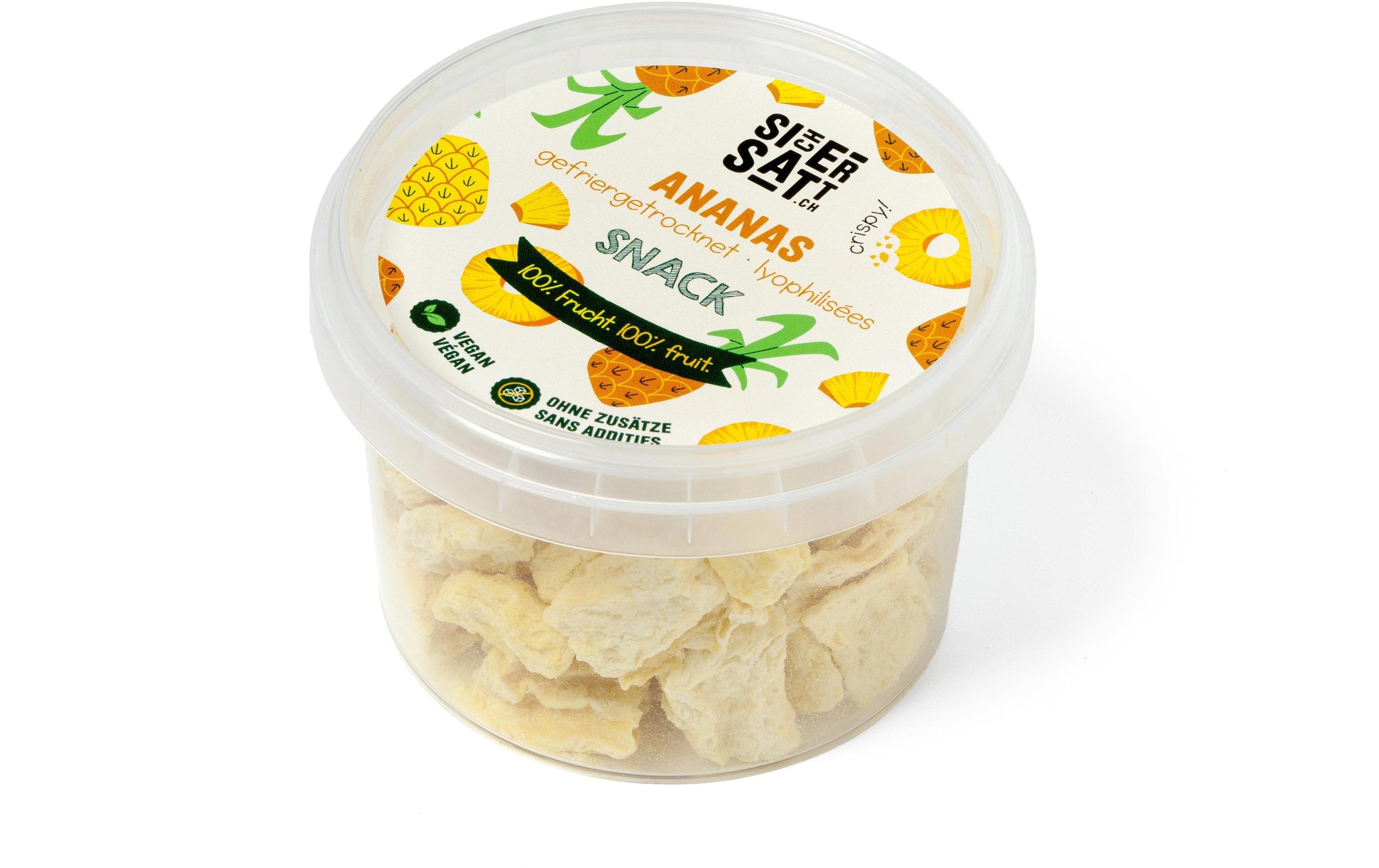 SicherSatt Ananas Snack gefriergetrocknet 40 g