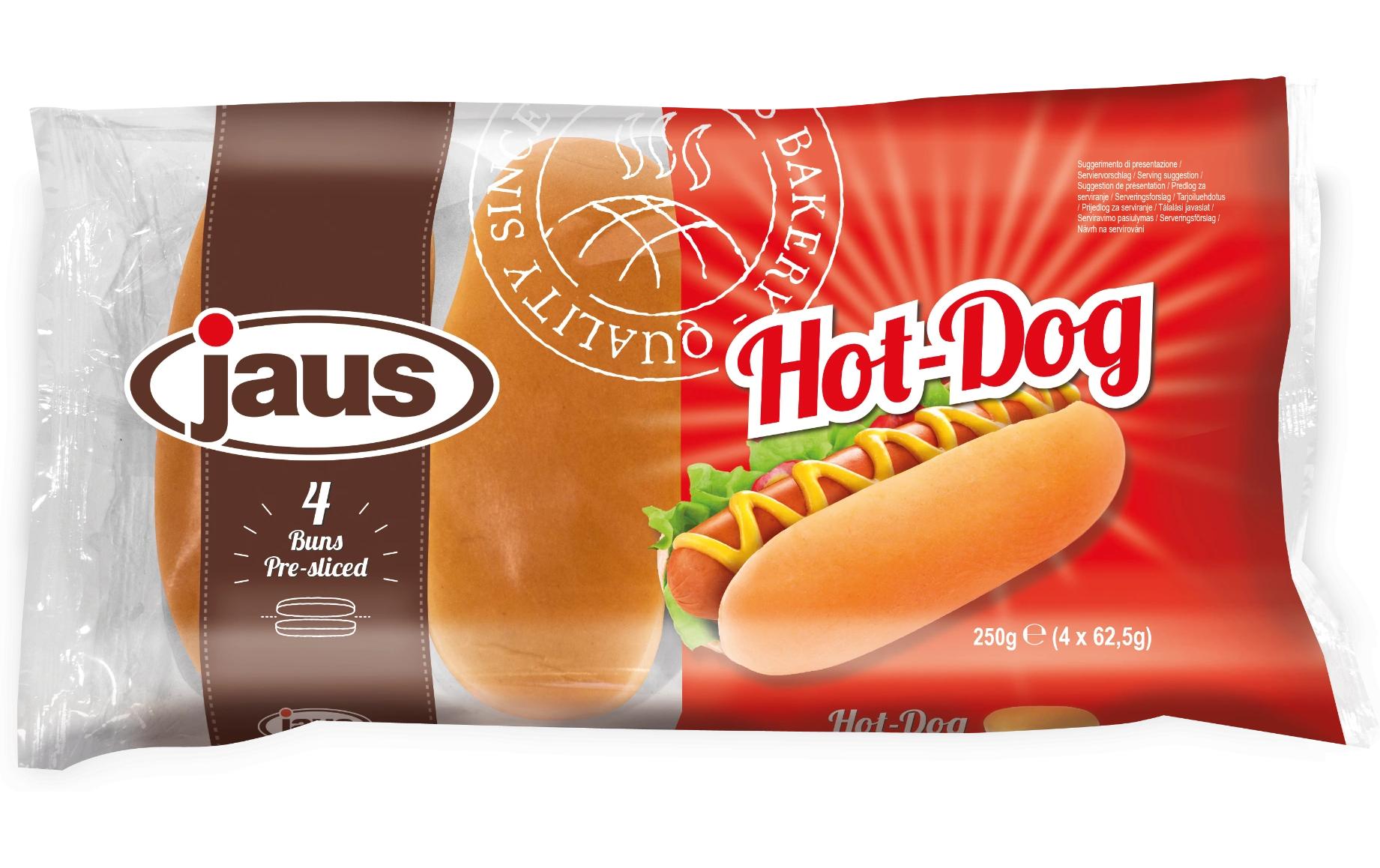 jaus Daily Bread Hot Dog Buns geschnitten 4 Stück