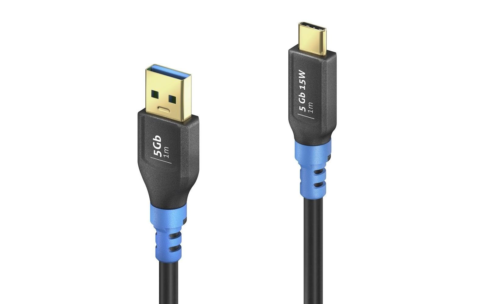 PureLink FlexInstall USB 3.0-Kabel Premium USB C - USB A 1.5 m