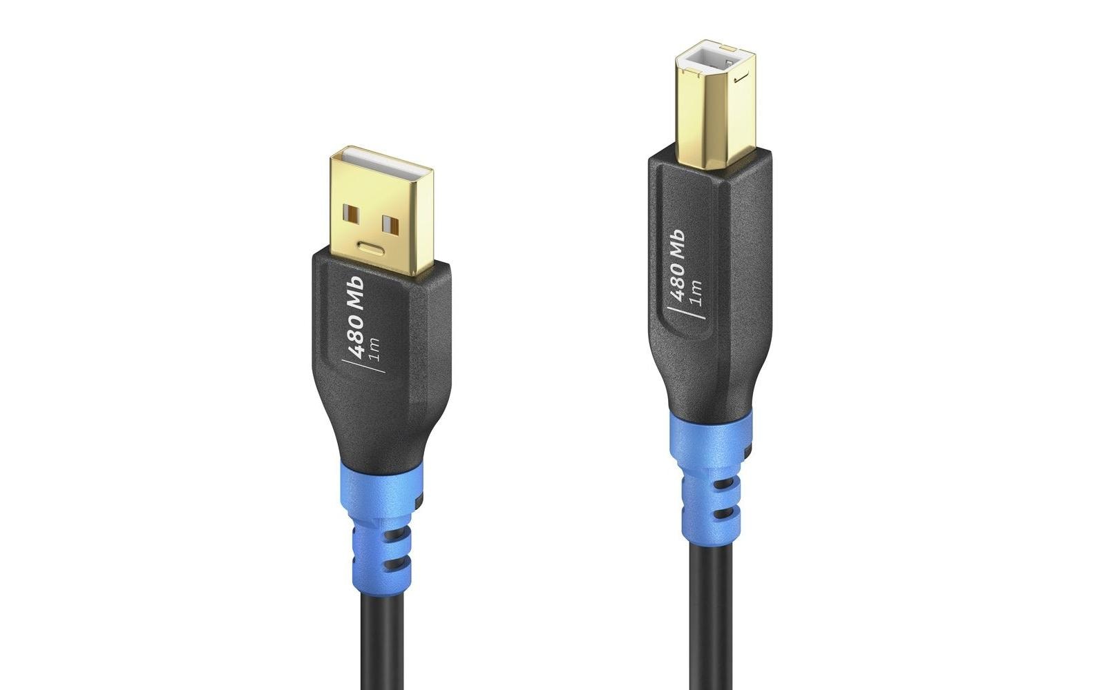 PureLink FlexInstall USB 2.0-Kabel Premium USB A - USB B 0.5 m