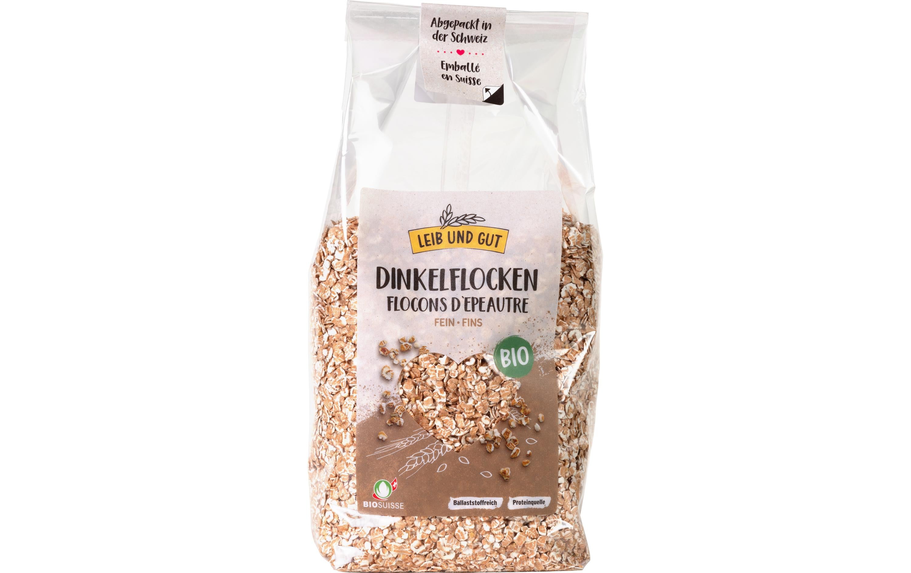 Leib und Gut Bio Dinkelflocken fein 450 g