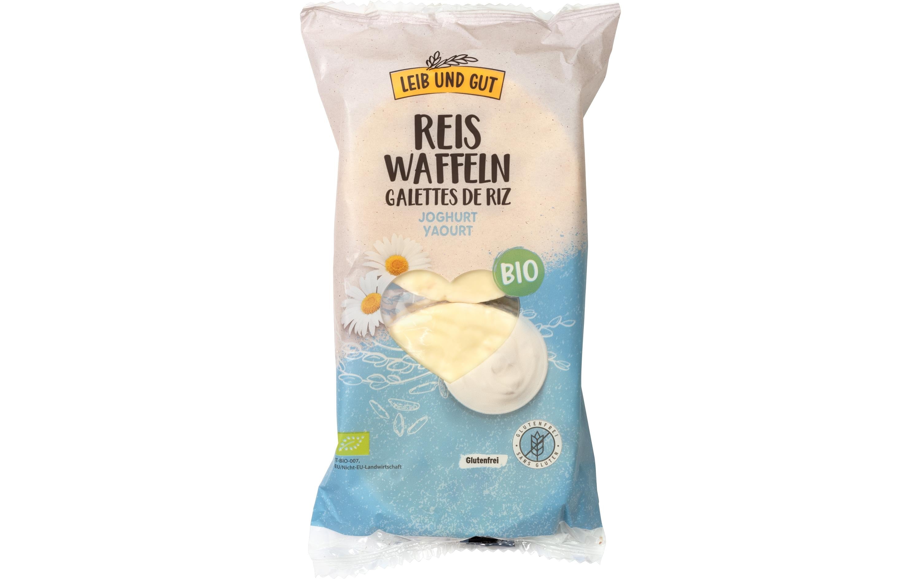 Leib und Gut Reiswaffeln mit Joghurt-Überzug Bio 100 g