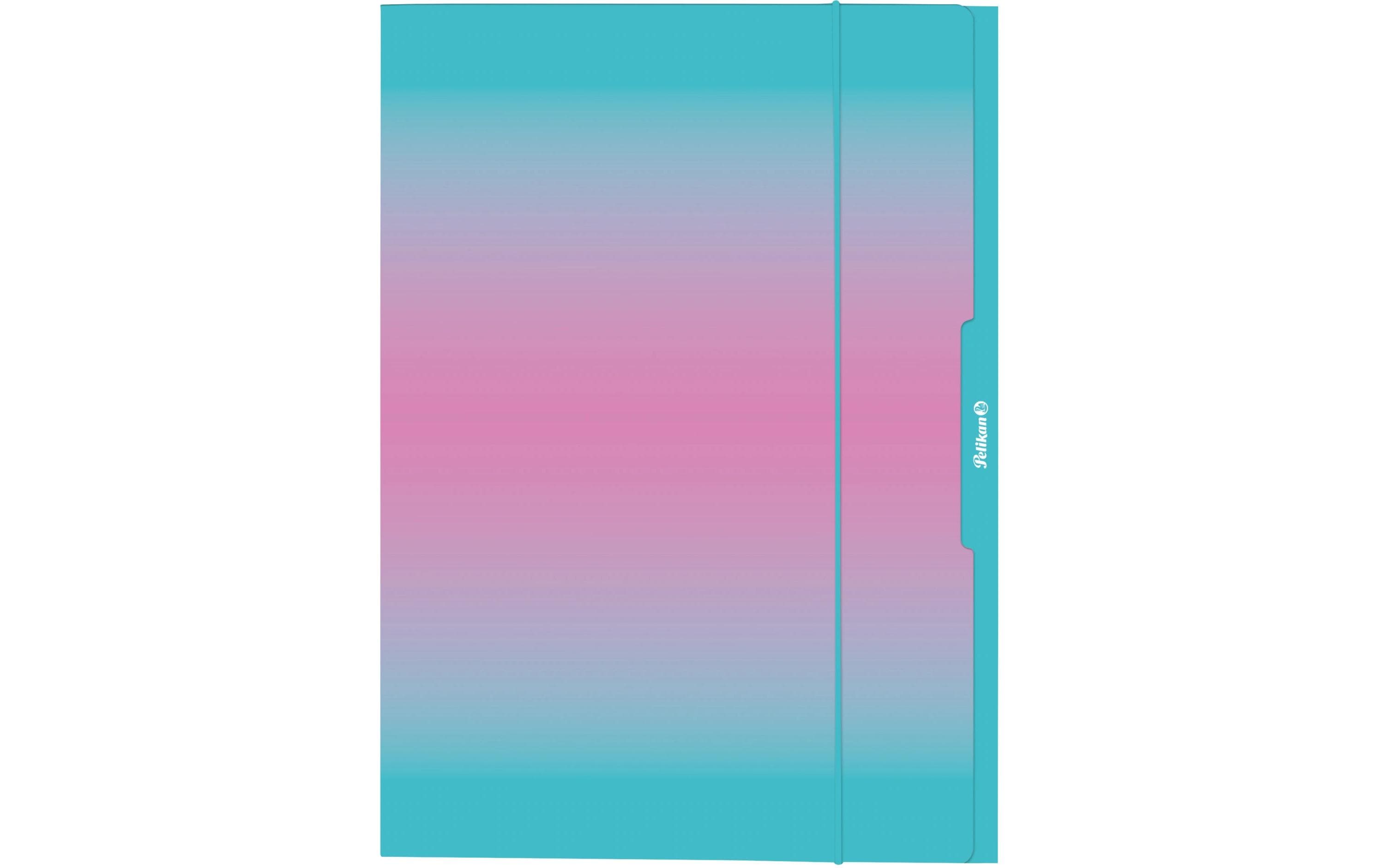 Herlitz Gummibandmappe A3, Minze/Rosa