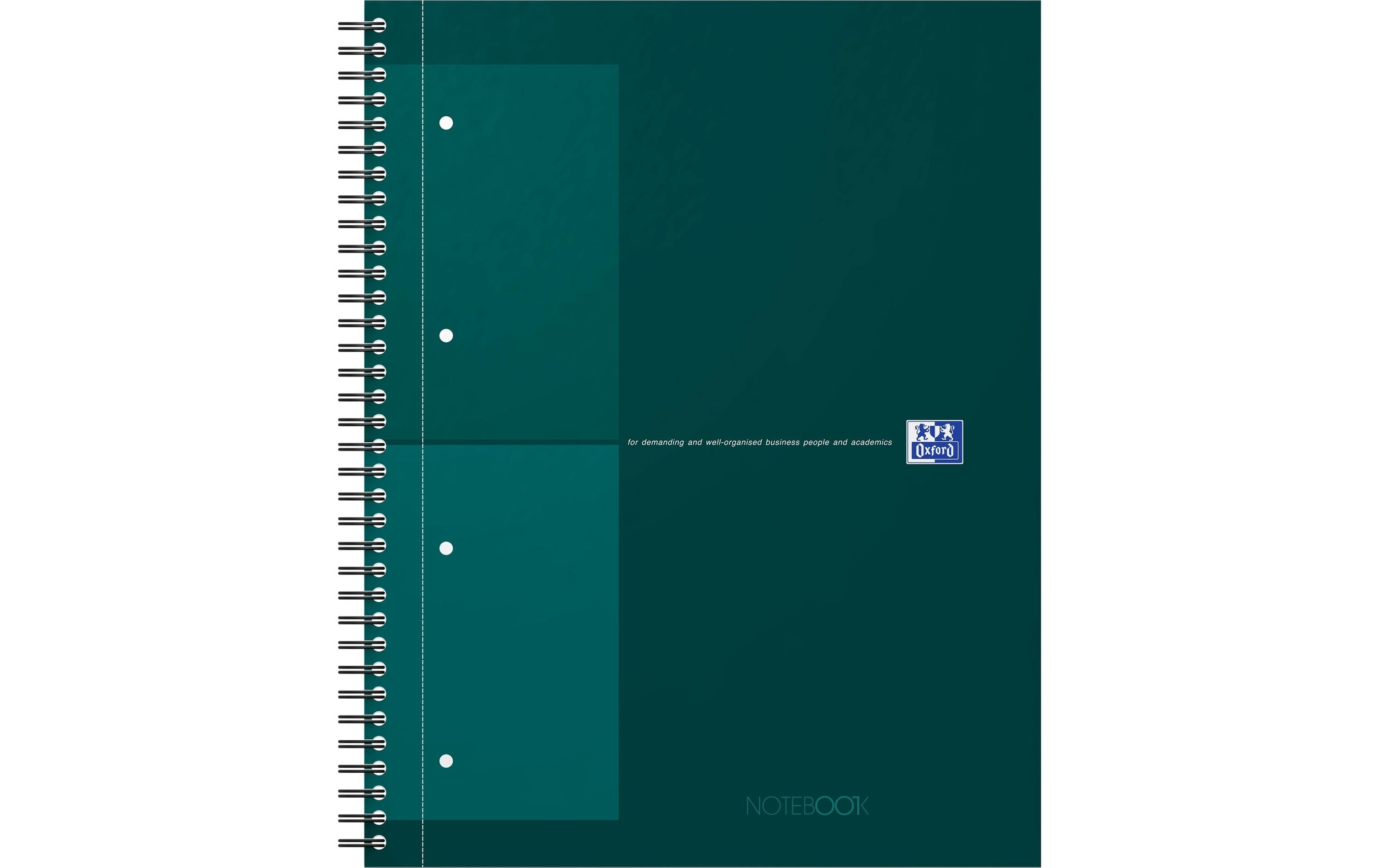Oxford Notizbuch A4, Kariert, Dunkelgrün