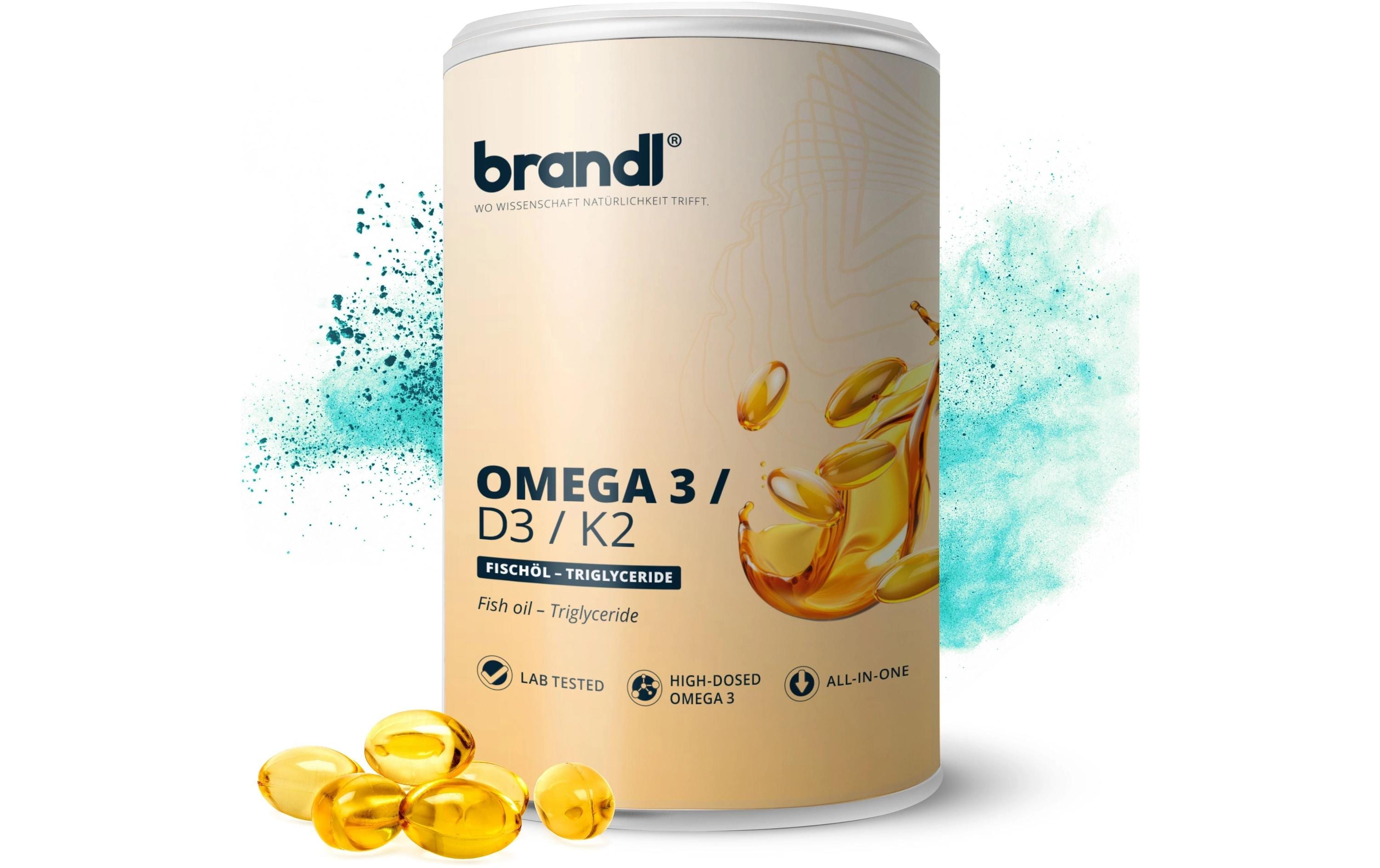Brandl-Nutrition Kapseln Omega 3/D3/K2 100 g