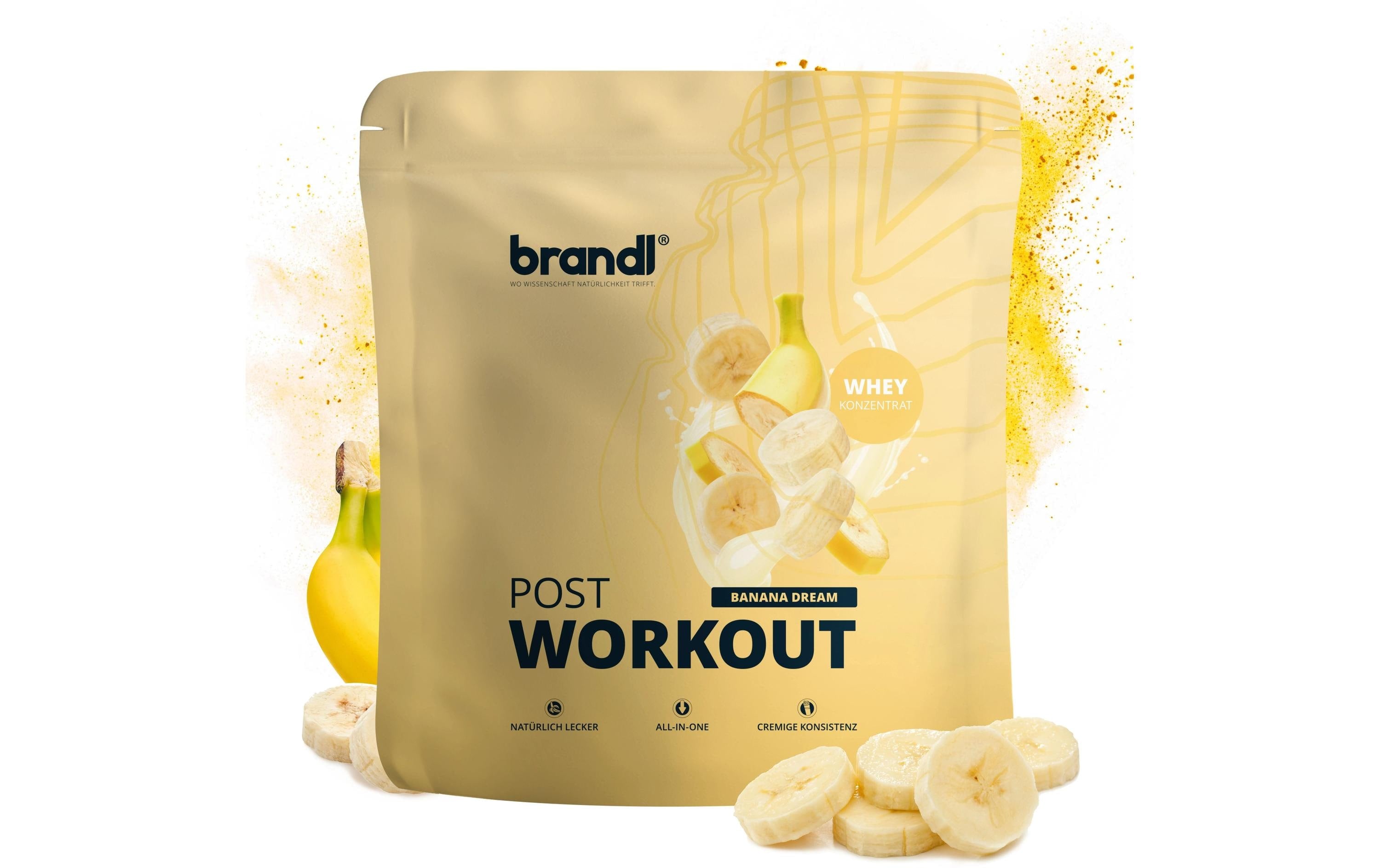 Brandl-Nutrition Pulver Post Workout 2.0 Whey Banane 1000 g