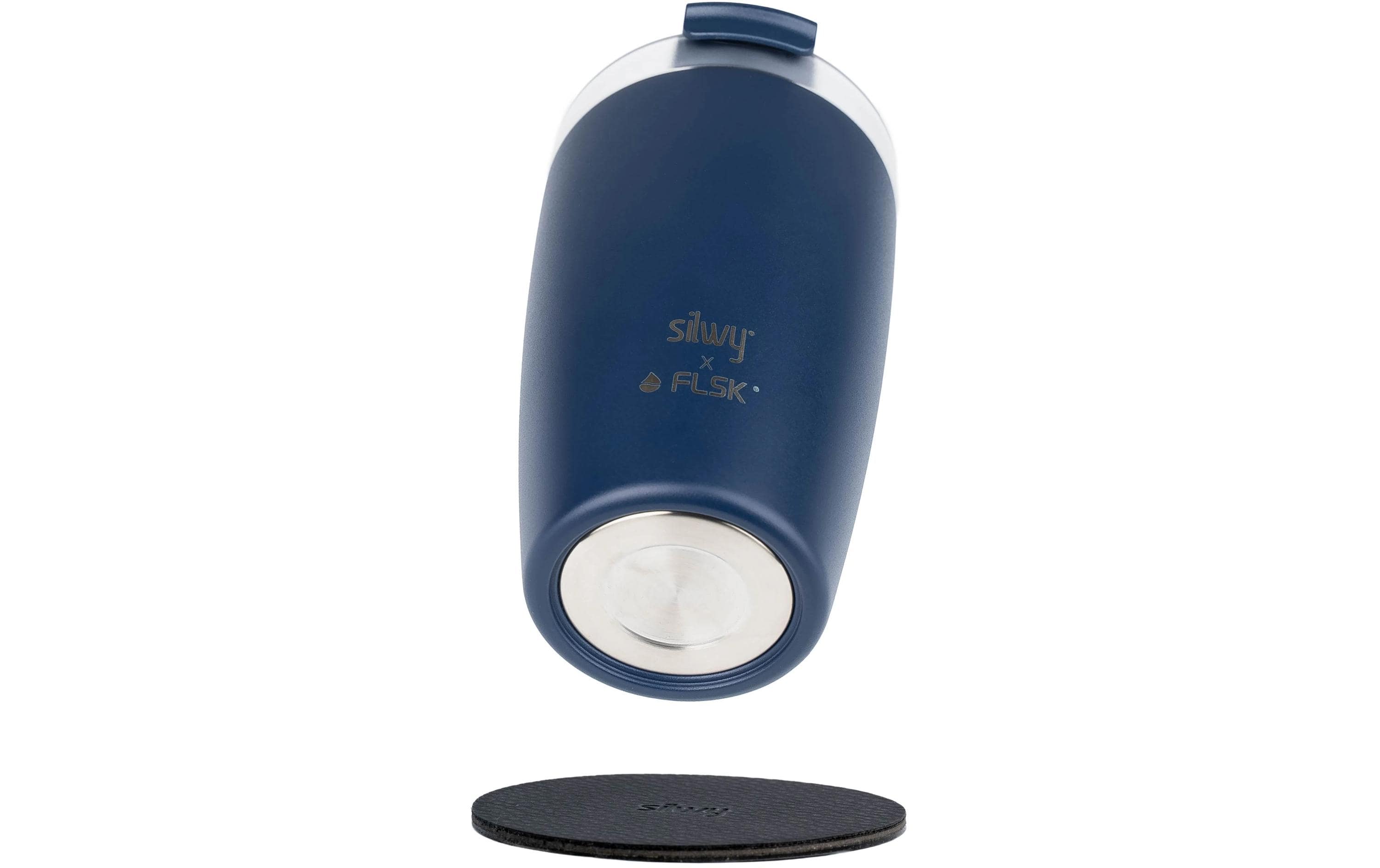 Silwy Magnet-Thermobecher Dunkelblau