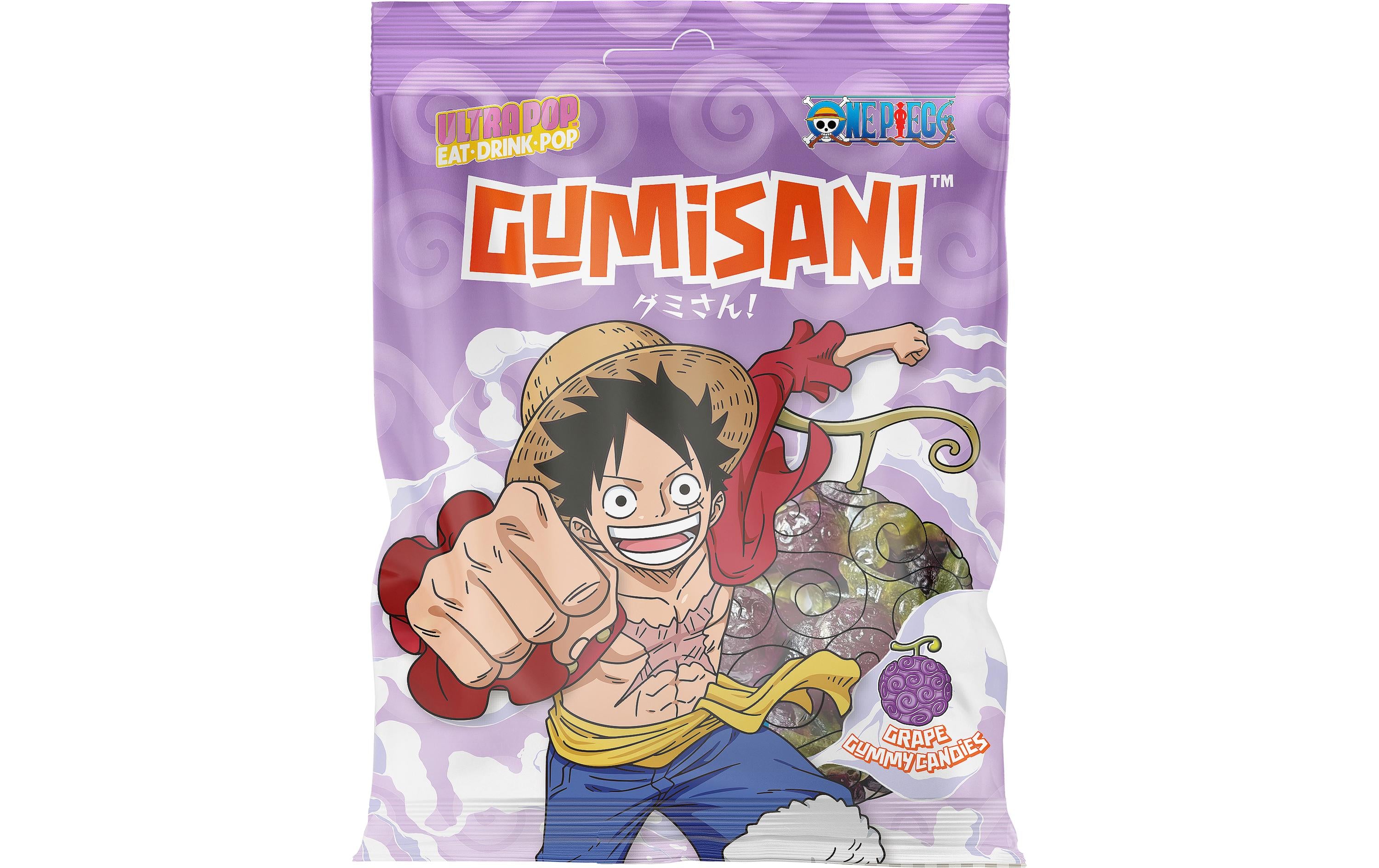 Ultrapop Gummibonbons Luffy Traube 180 g