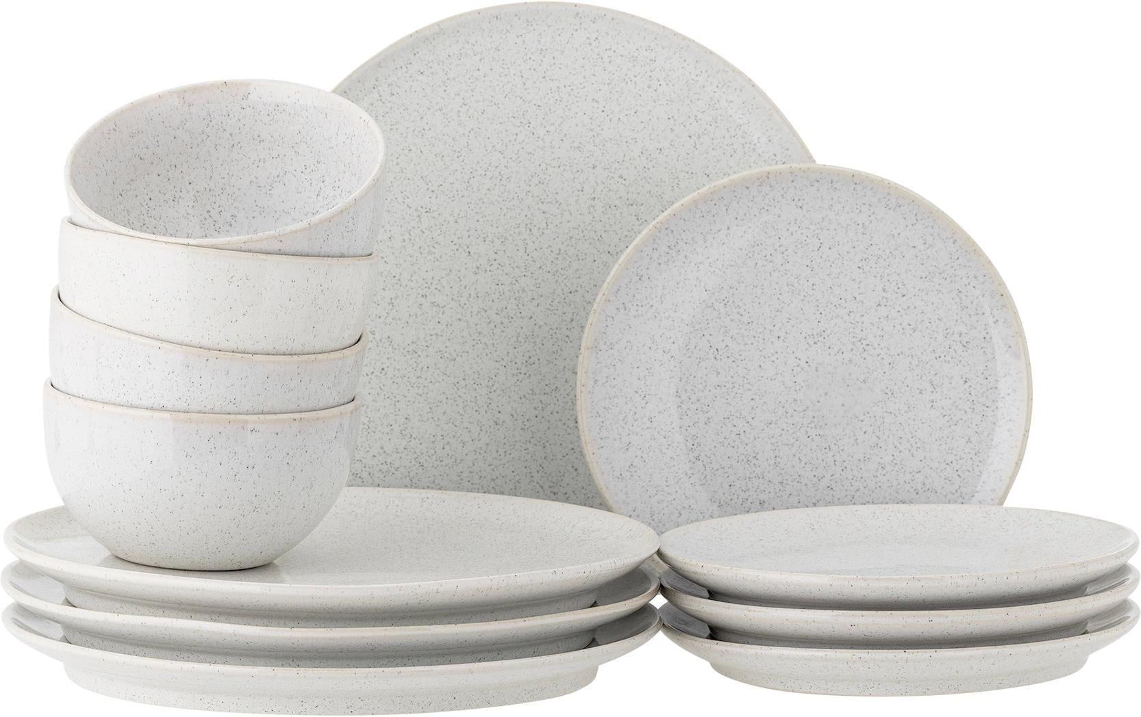 Bloomingville Speise-Service Addison 12-teilig, Weiss
