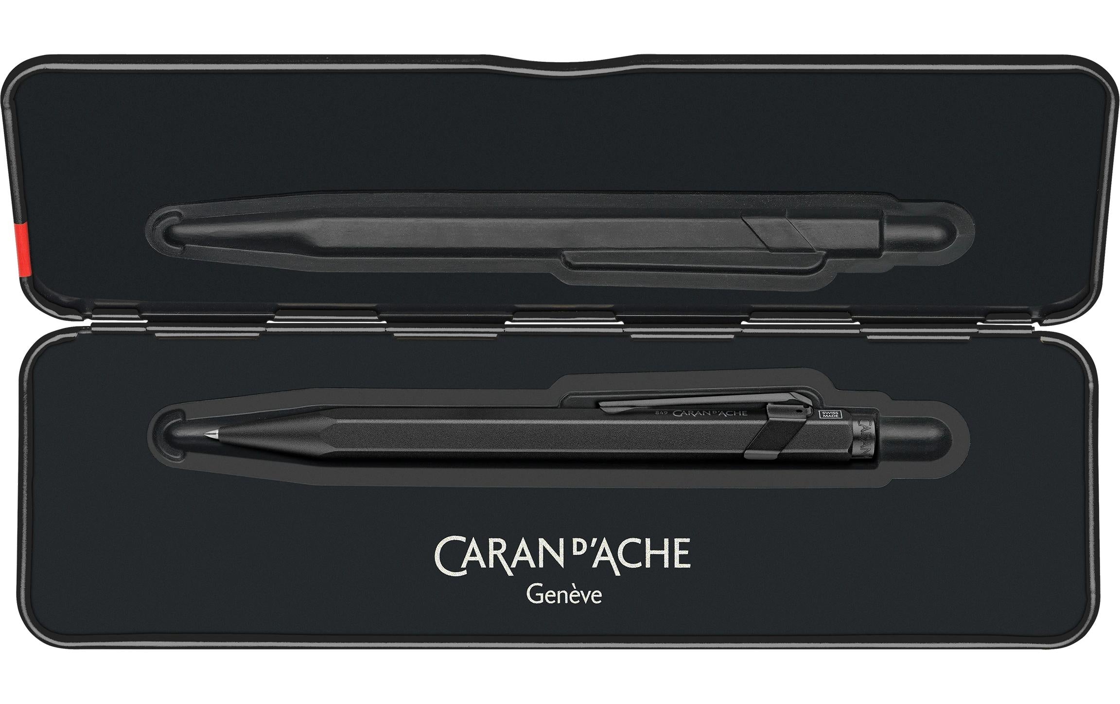 Caran d'Ache Kugelschreiber 849 XL Black Code 1 mm, Schwarz