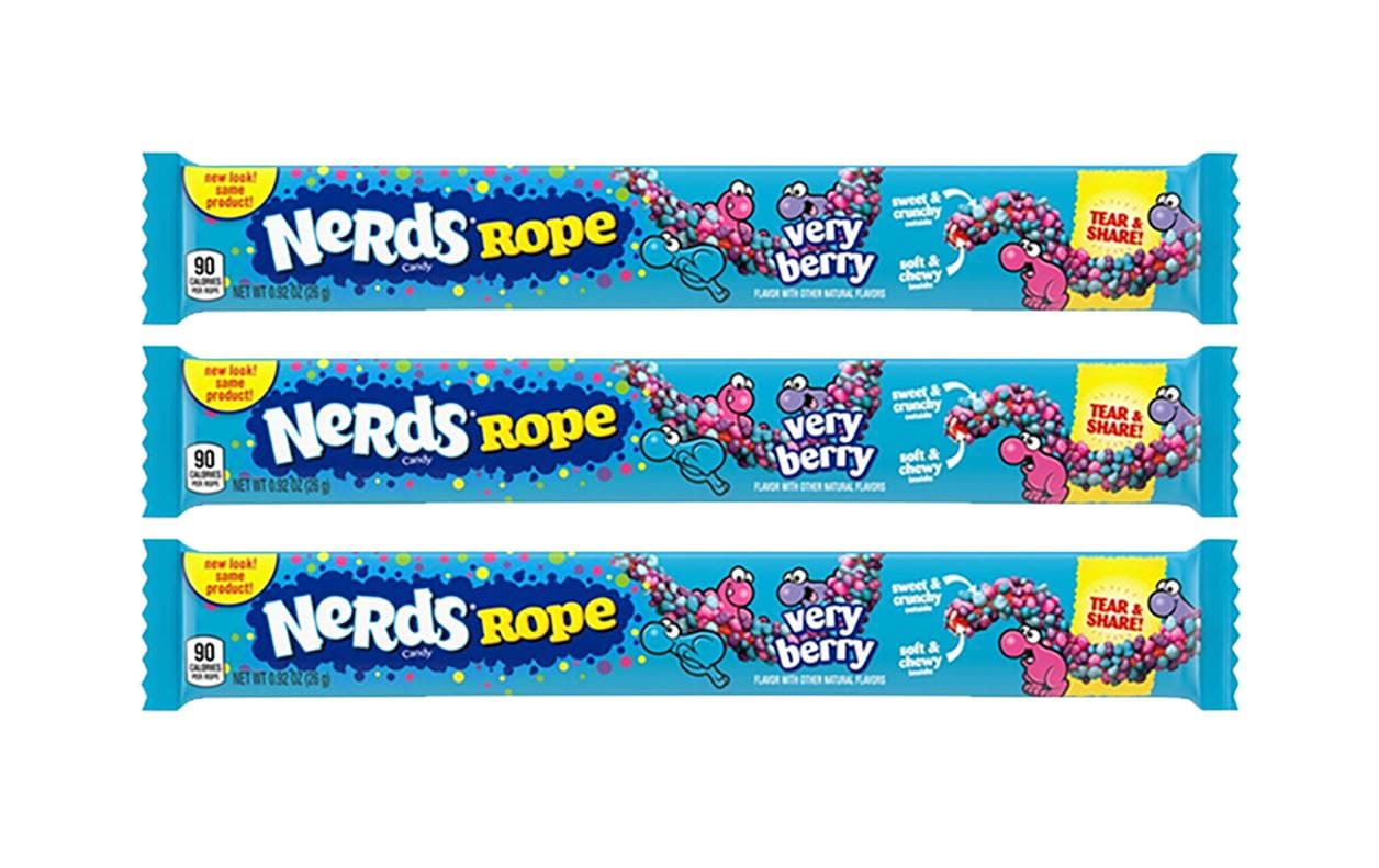 Wonka Nerds Rope Very Berry 3x 26 g