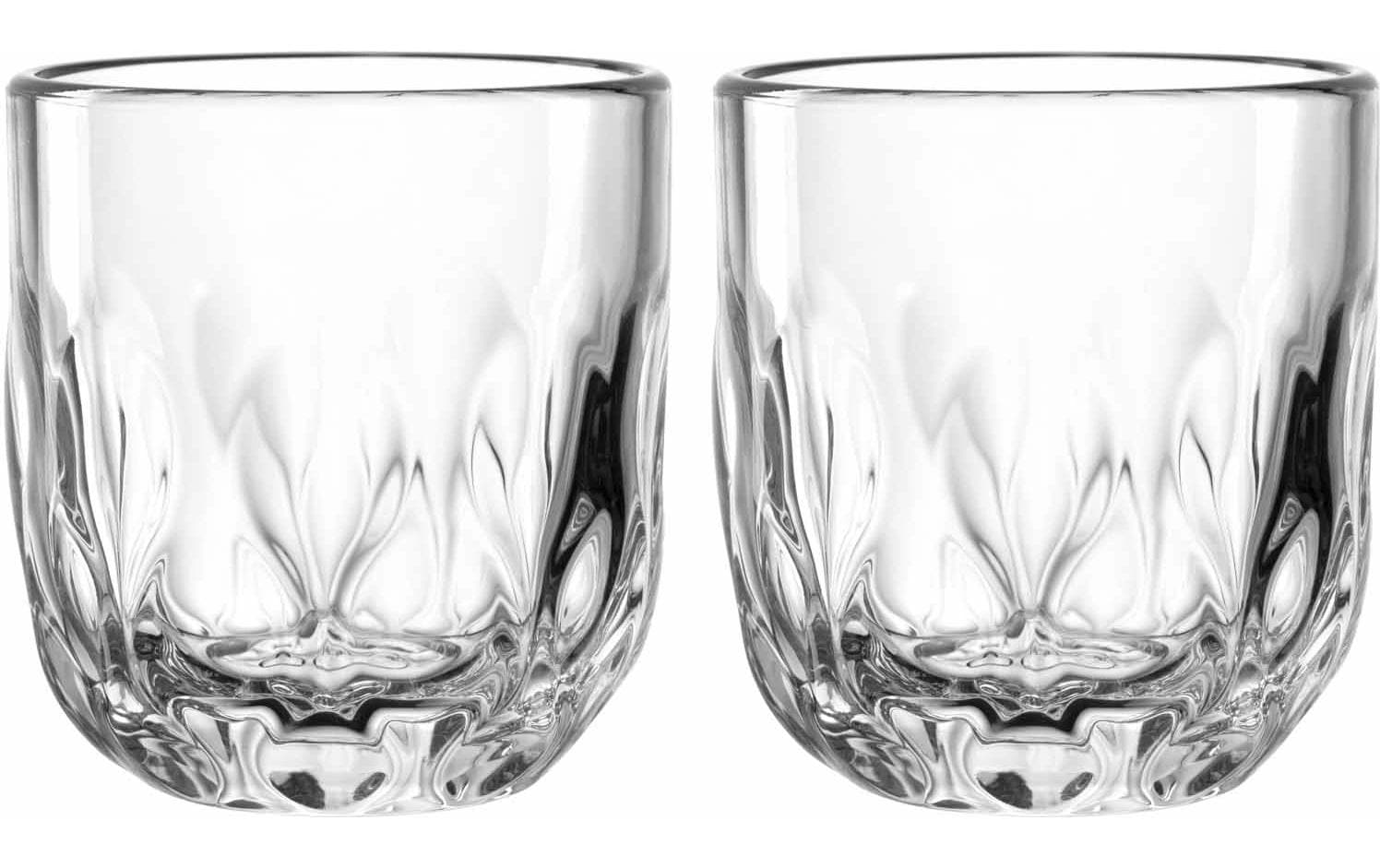 Leonardo Cappuccino Becher Gocce 3 220 ml, 2 Stück, Transparent