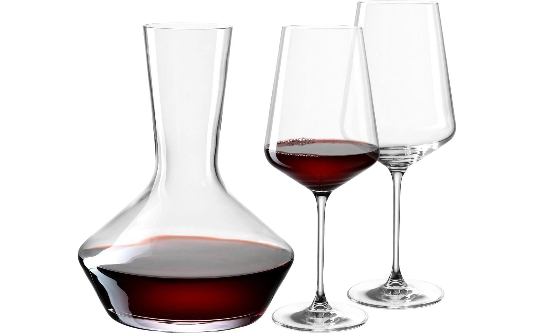 Leonardo Dekanter + Gläser Puccini 3-teilig, 0.75 l, Transparent