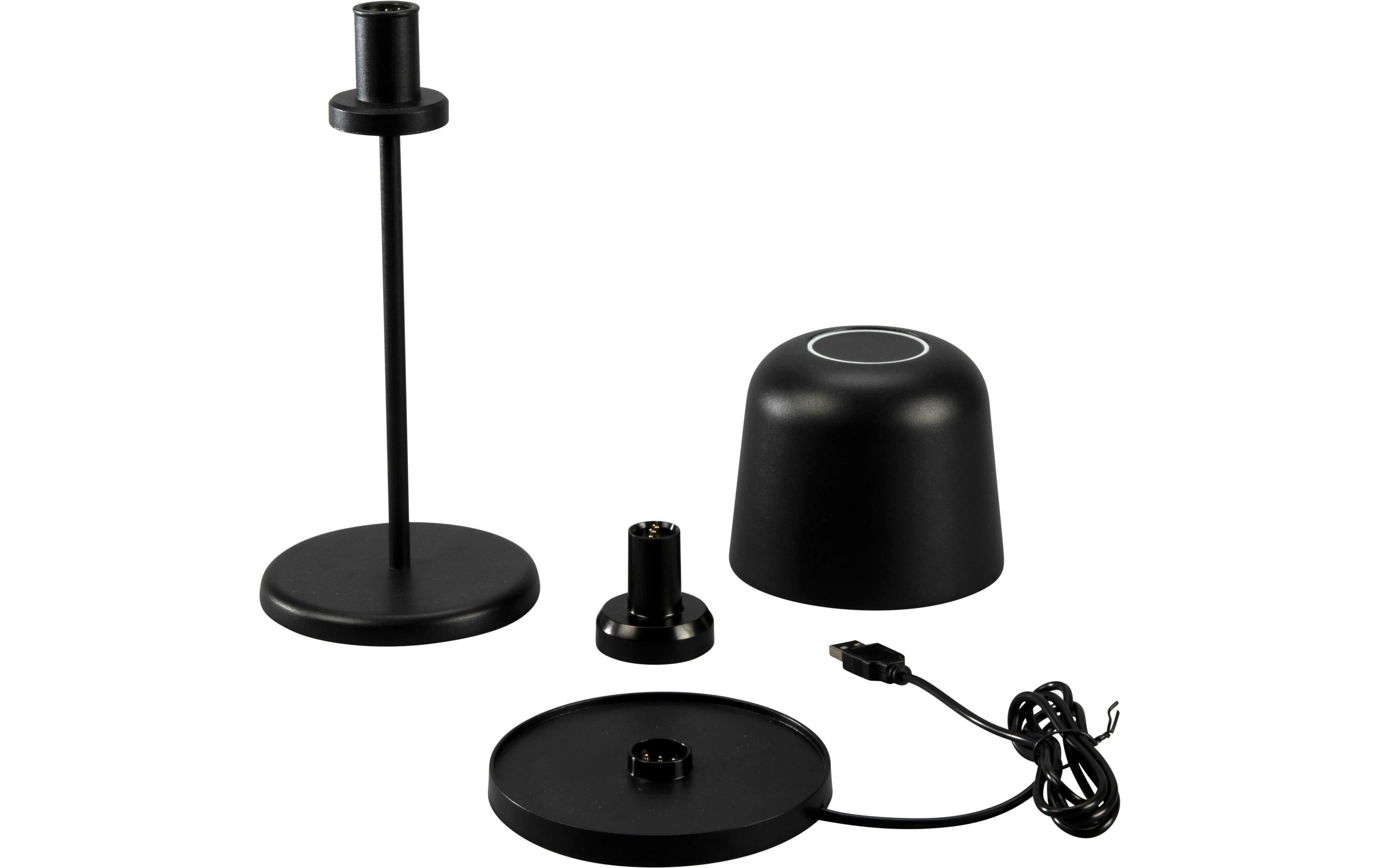 Konstsmide Akku-Tischleuchte Biot LED 2200/2700K, Dimmbar - Schwarz