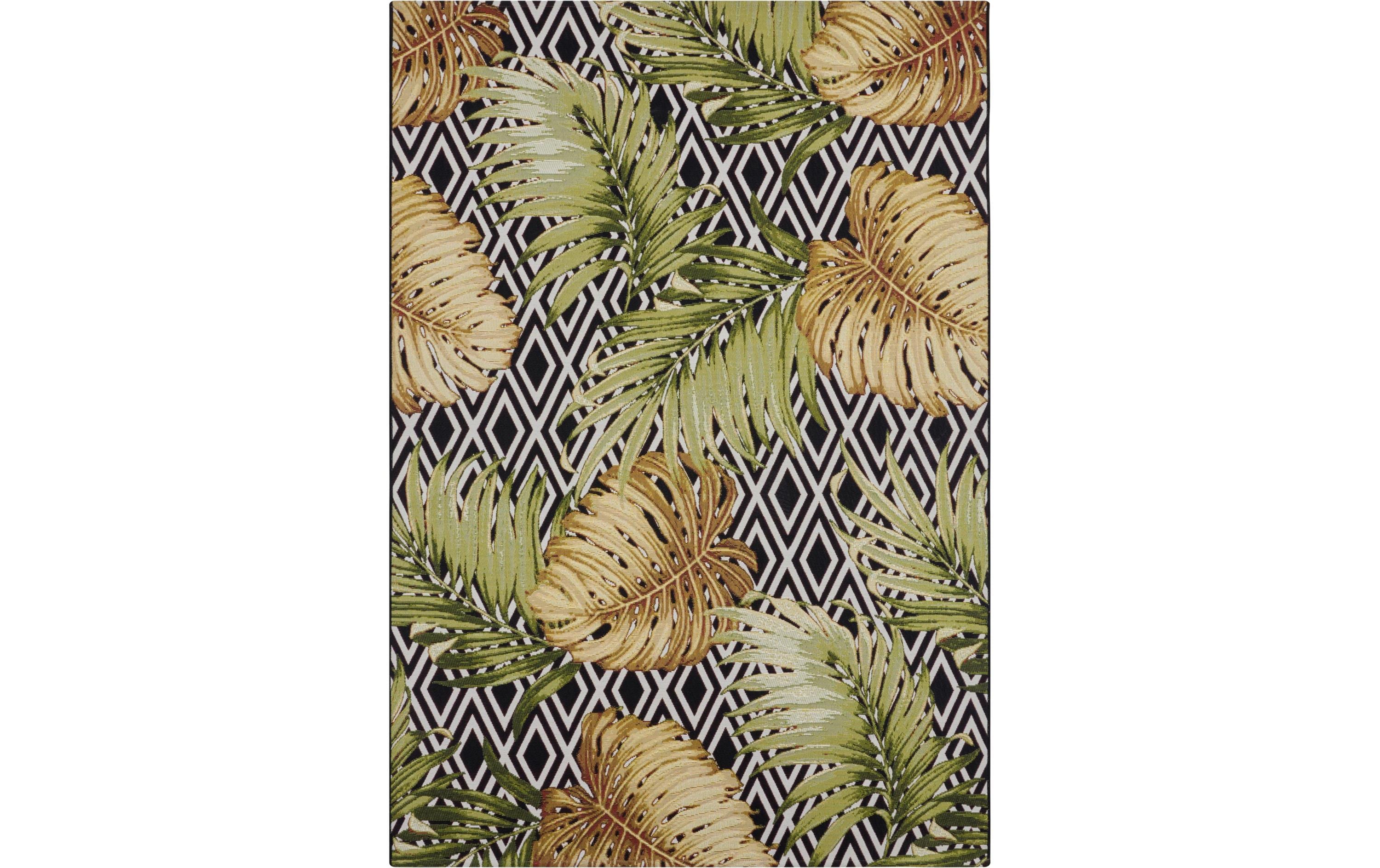 Hanse Home Teppich Diamonds and Leaves 120 cm x 180 cm, Mehrfarbig