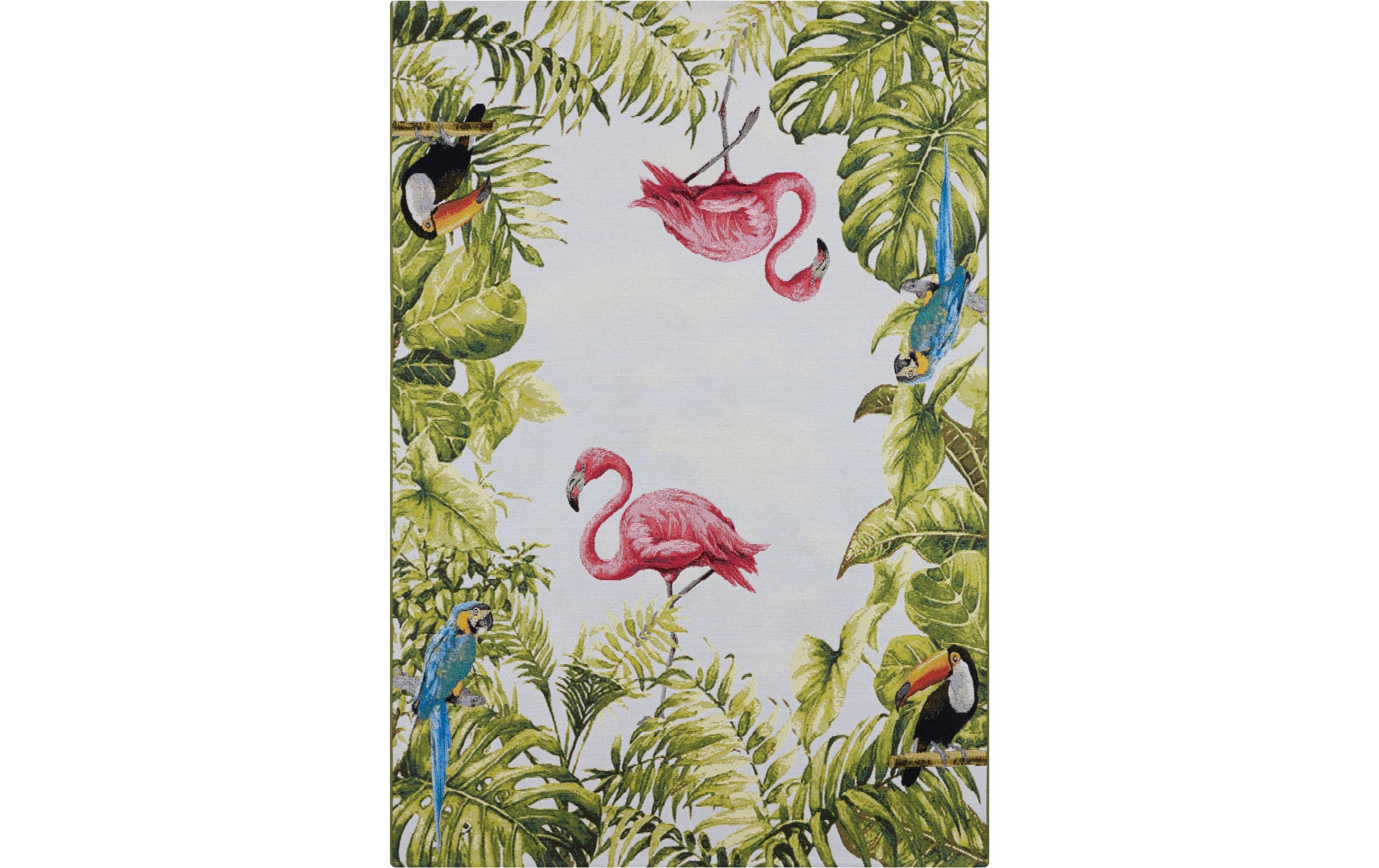 Hanse Home Teppich Tropical Birds 120 cm x 180 cm, Mehrfarbig