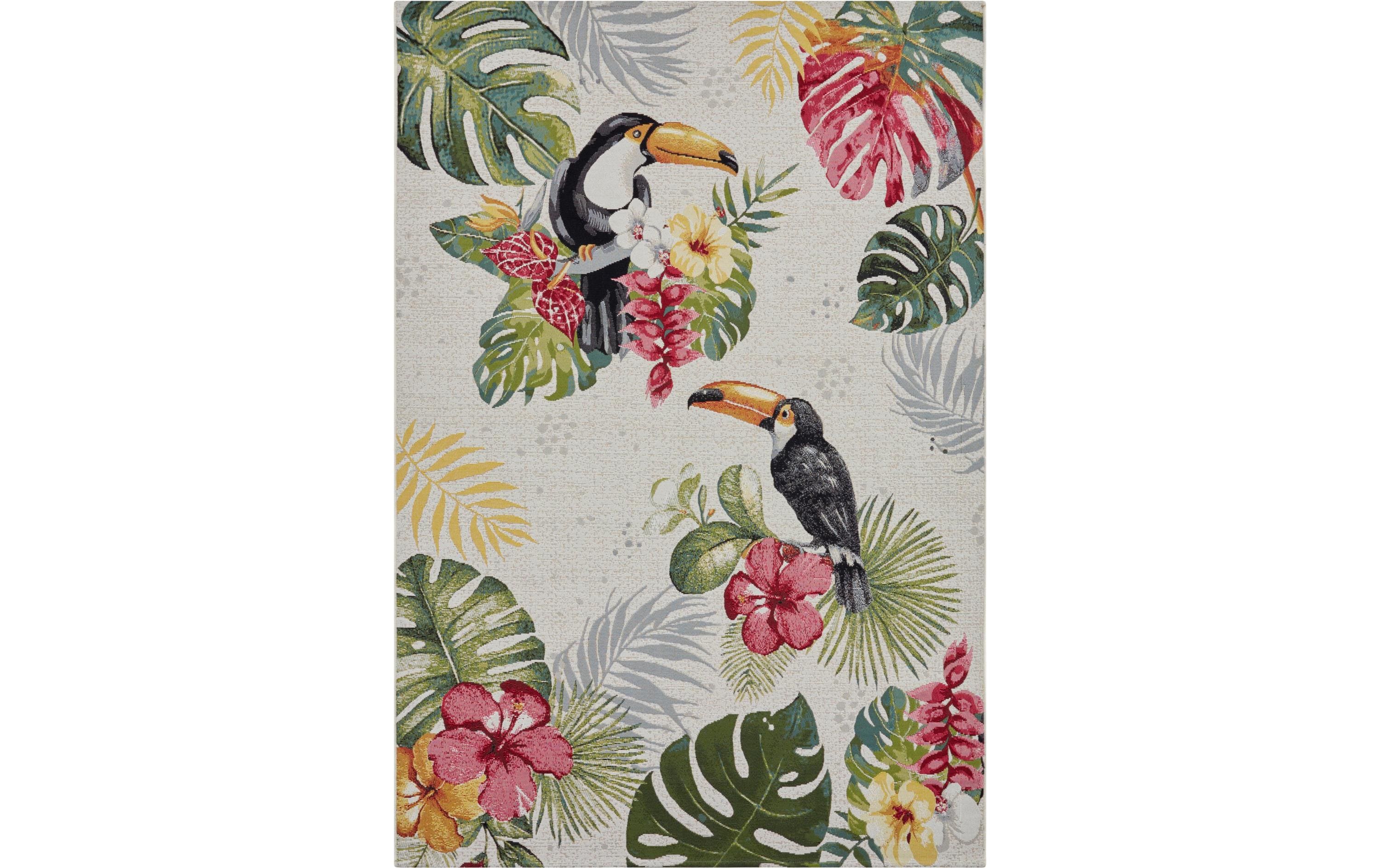 Hanse Home Teppich Tropical Dream 80 cm x 165 cm, Crème/Mehrfarbig