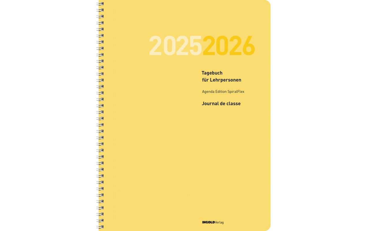 ingold-biwa Tagesagenda  Edition Spiral 2025/2026, Gelb