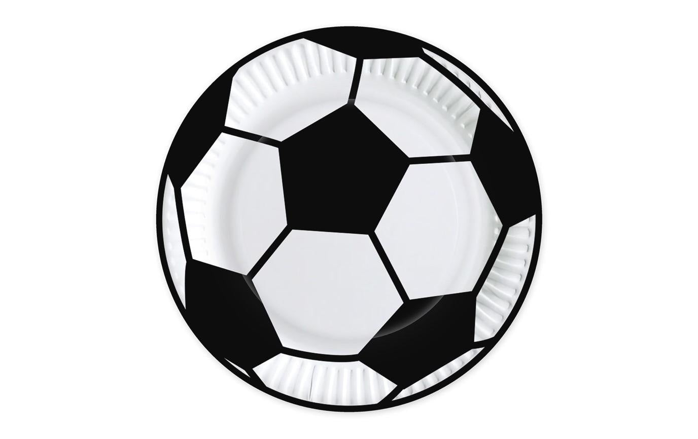Braun + Company Einwegteller Football 23 cm 10 Stück