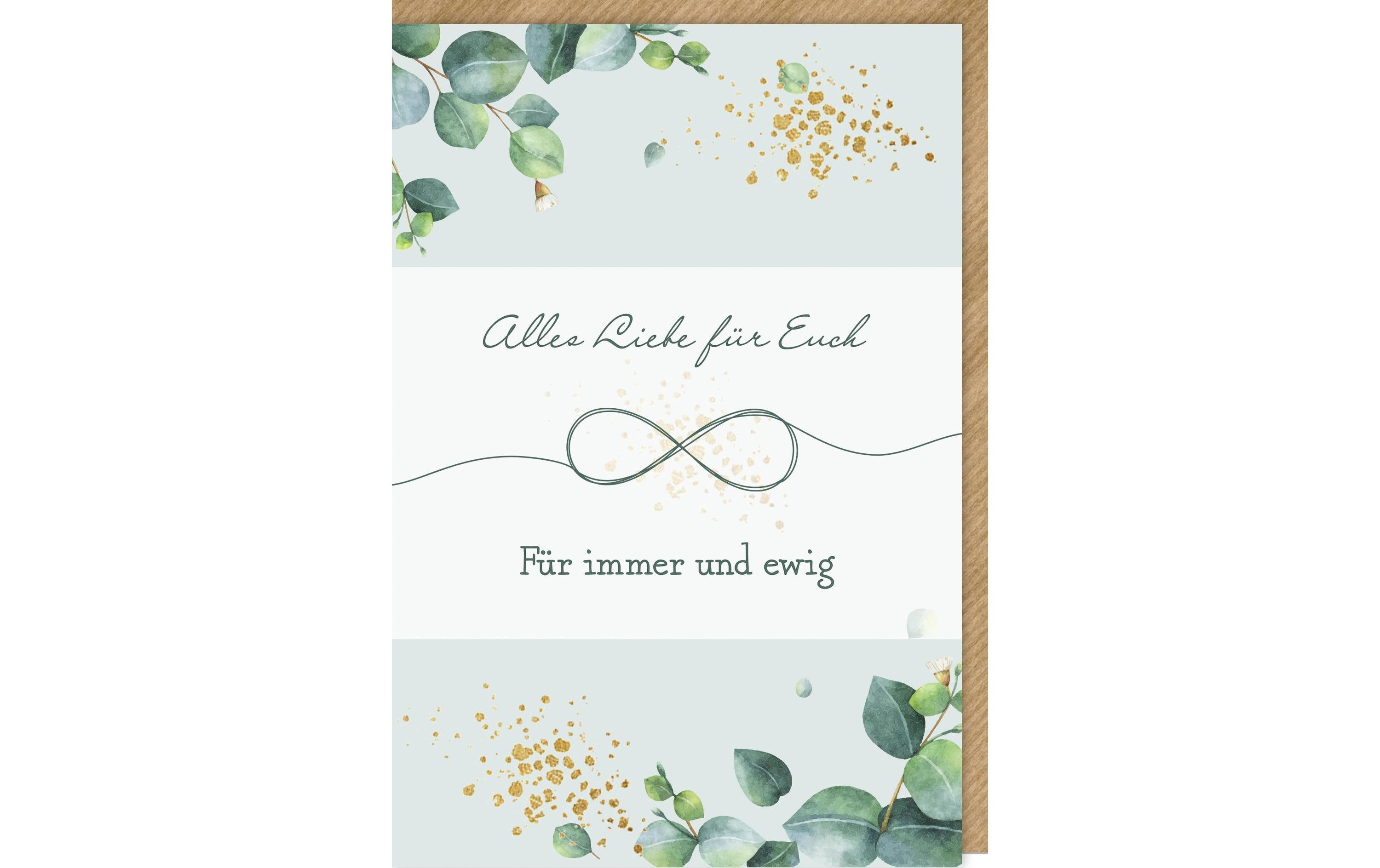 Braun + Company Hochzeitskarte Für immer und ewig 11.5 x 17 cm