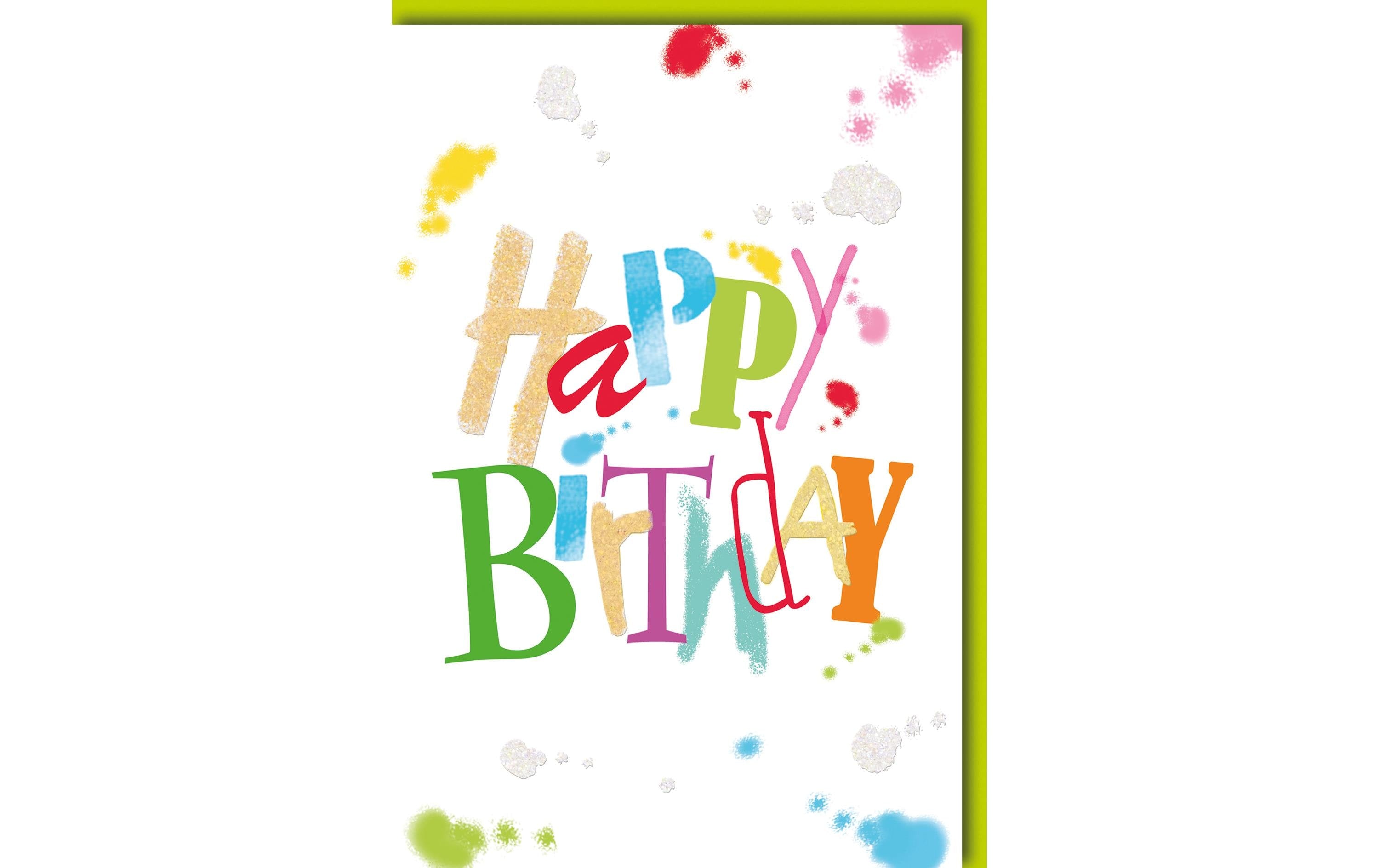 Braun + Company Geburtstagskarte Happy Birthday 11.5 x 17 cm