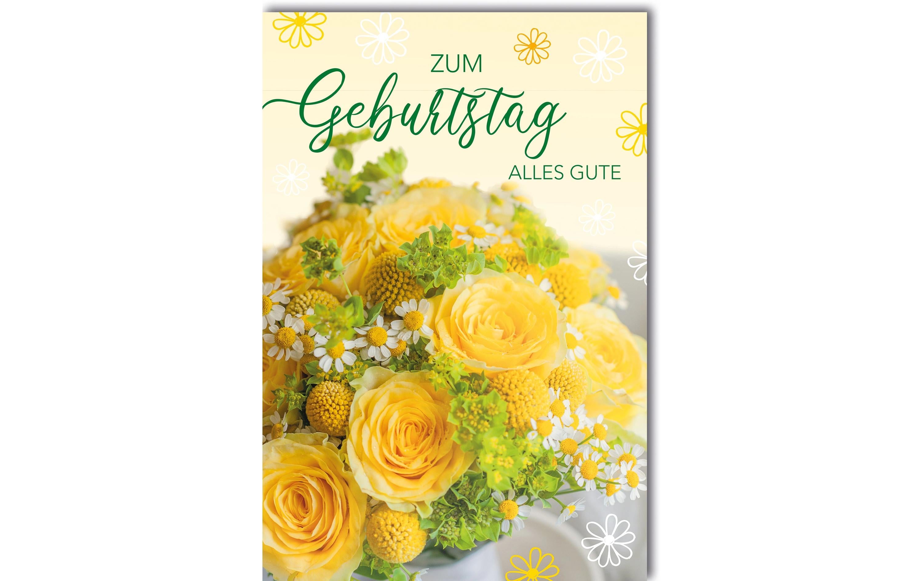 Braun + Company Geburtstagskarte Alles Gute 11.5 x 17 cm