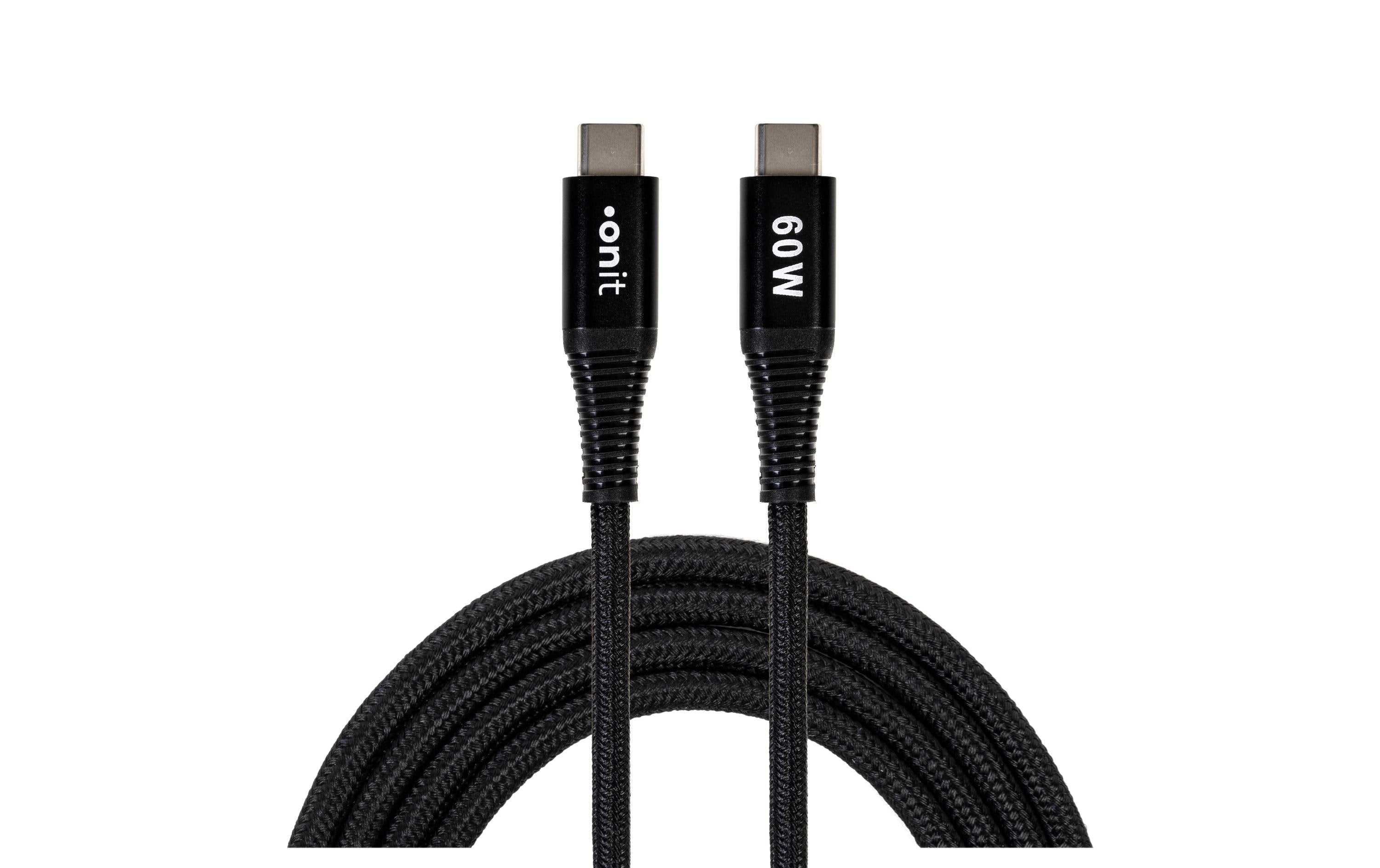 onit USB 3.0-Kabel USB C - USB C 0.1 m, Schwarz