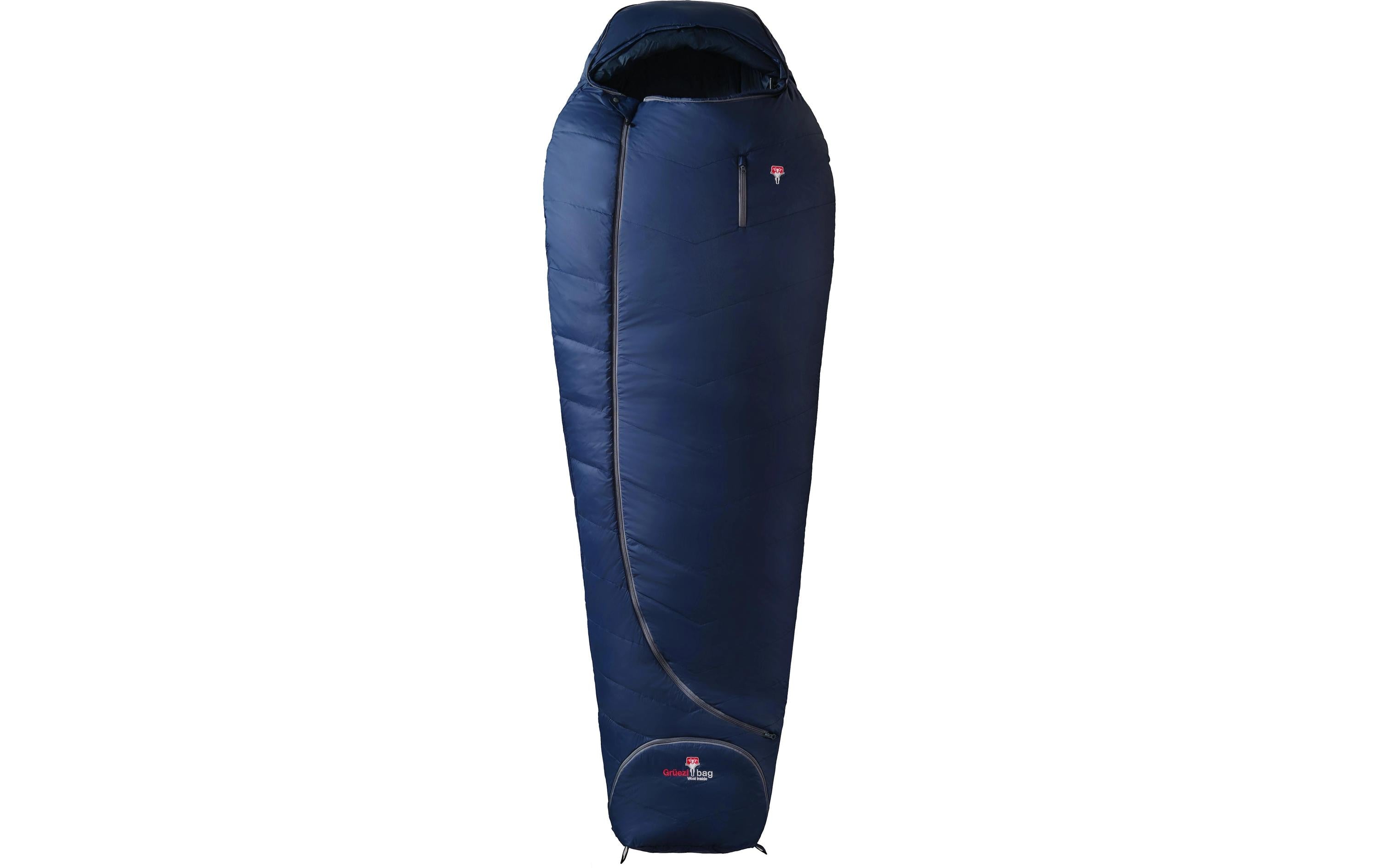Grüezi Bag Schlafsack Biopod Wolle Zero Nylon, Night Blue
