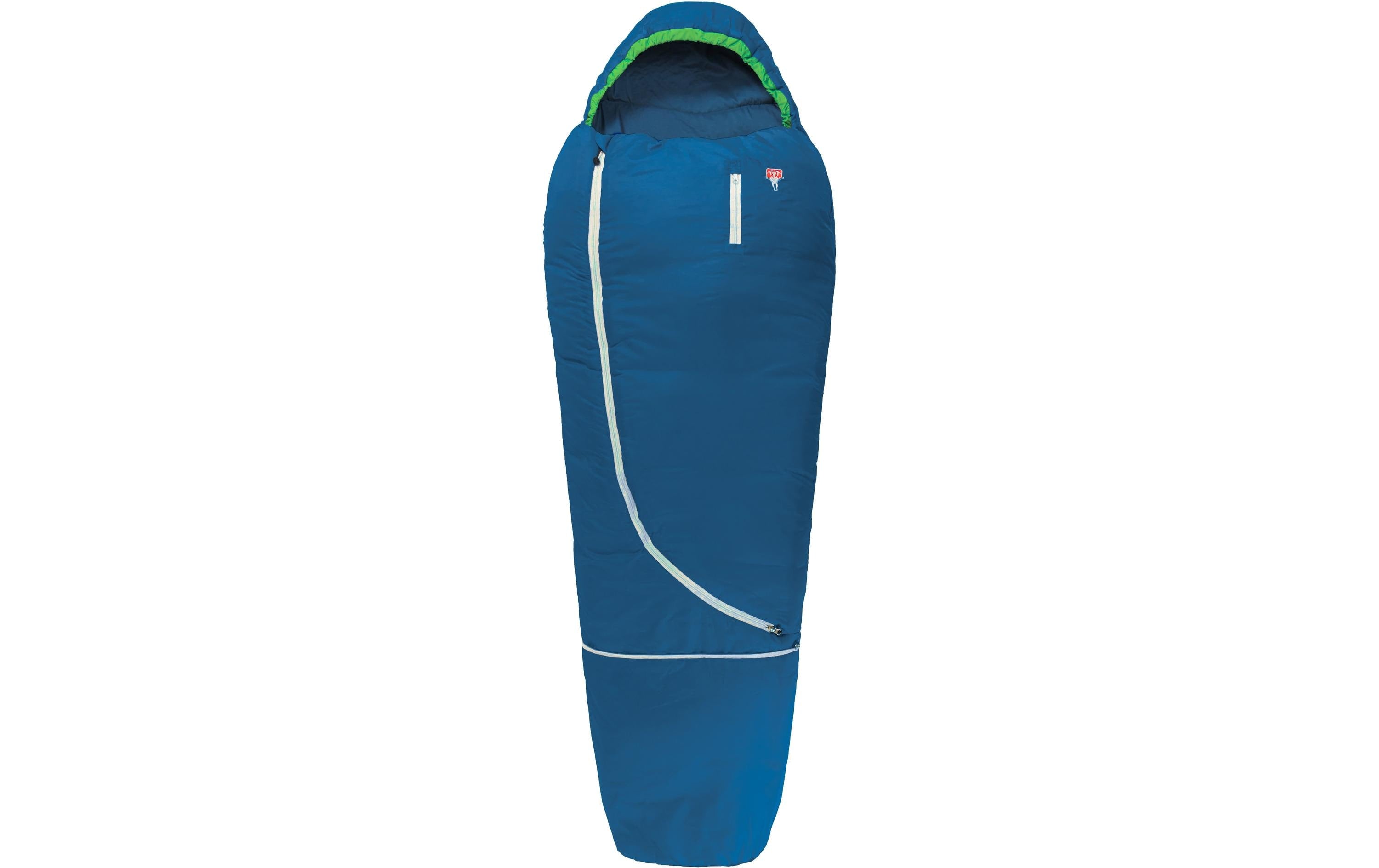 Grüezi Bag Kinderschlafsack Biopod Wolle Kids World Traveller Blue