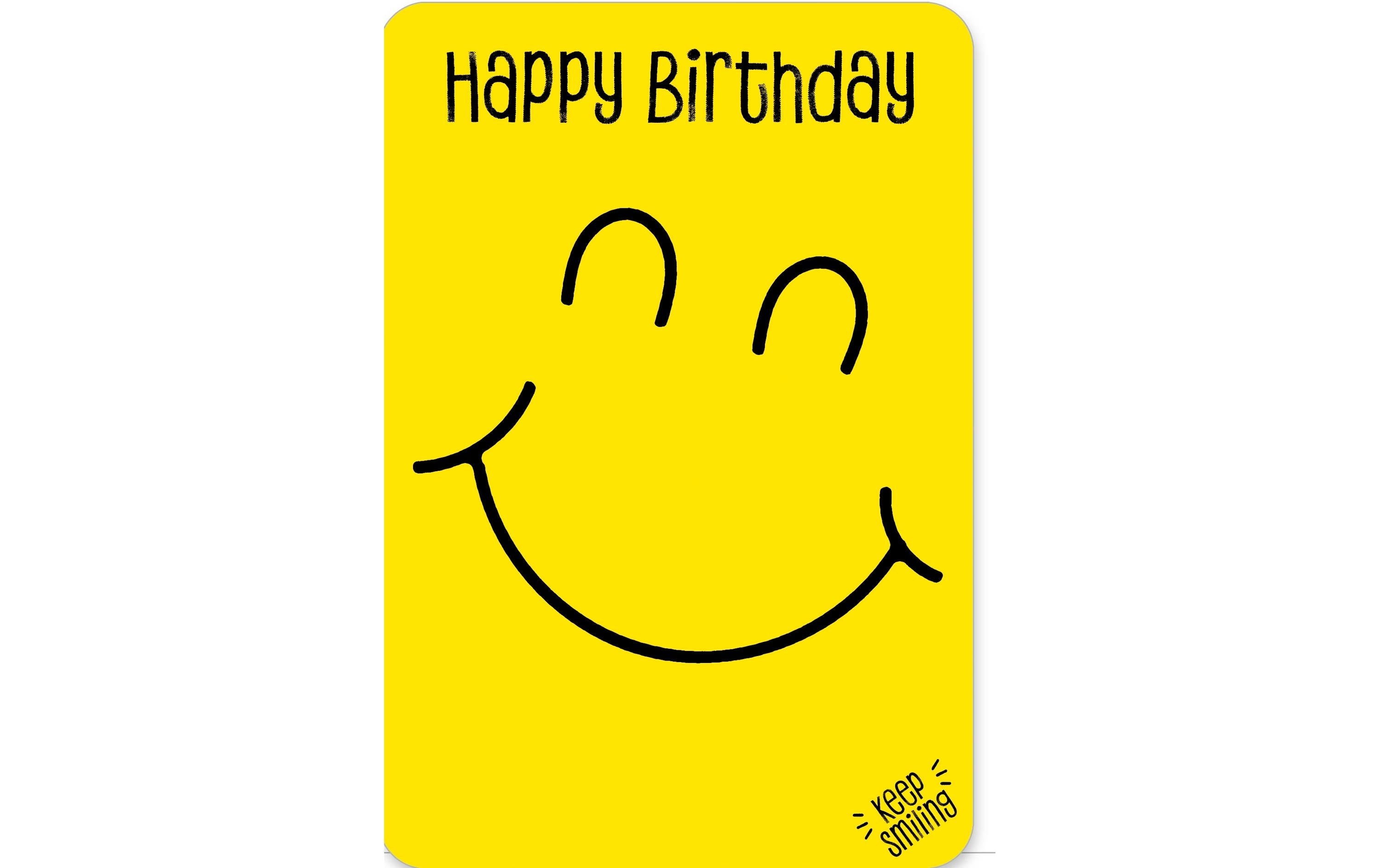 Braun + Company Geburtstagskarte Smile 11.5 x 17 cm